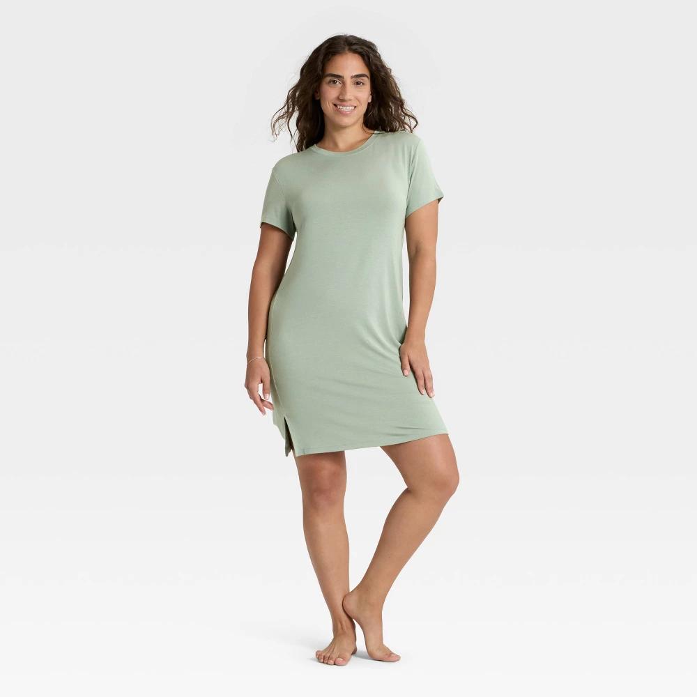Women's Cloud Knit Pajama T-Shirt Dress - Auden™ Product Image