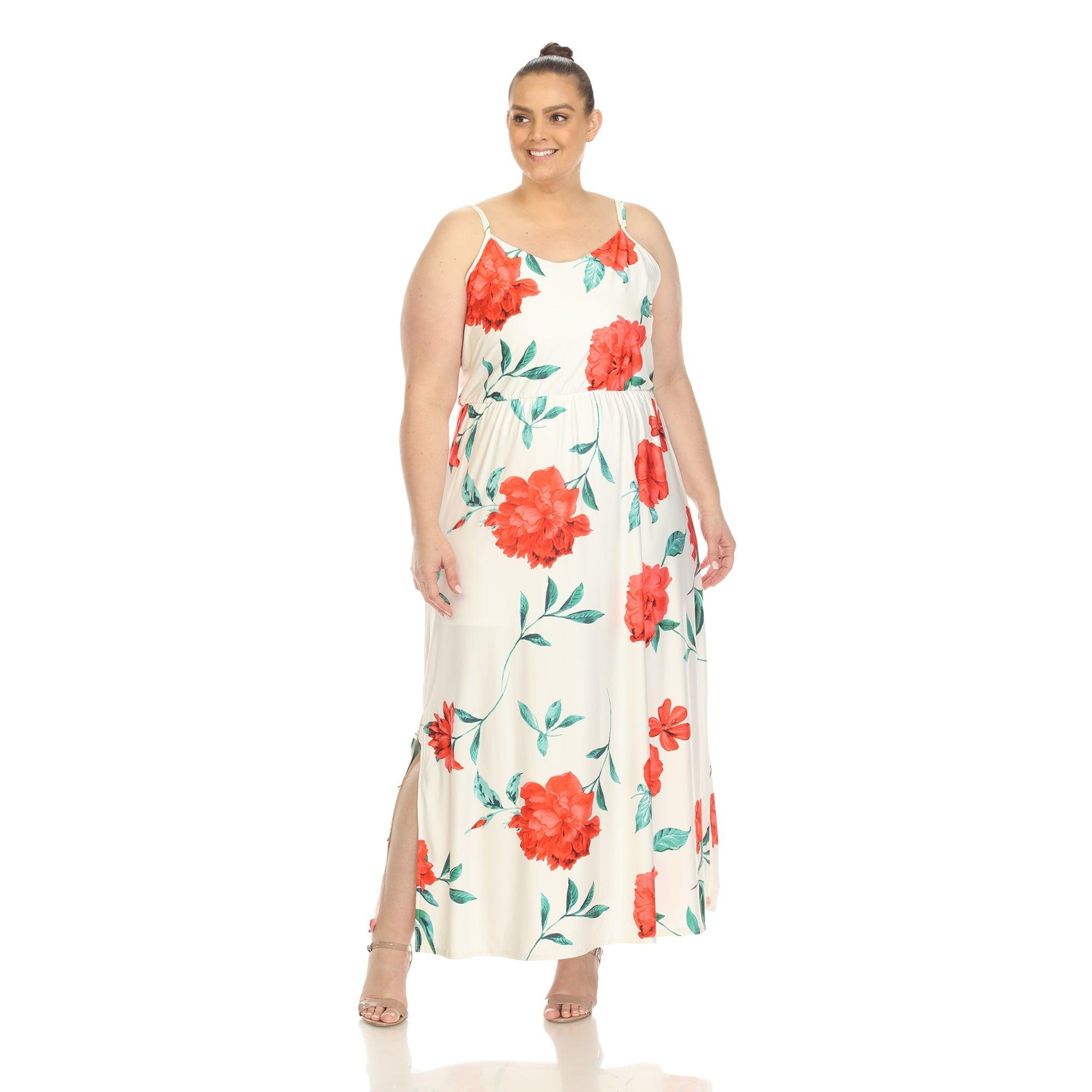 Floral Strap Maxi Dress - Plus Product Image