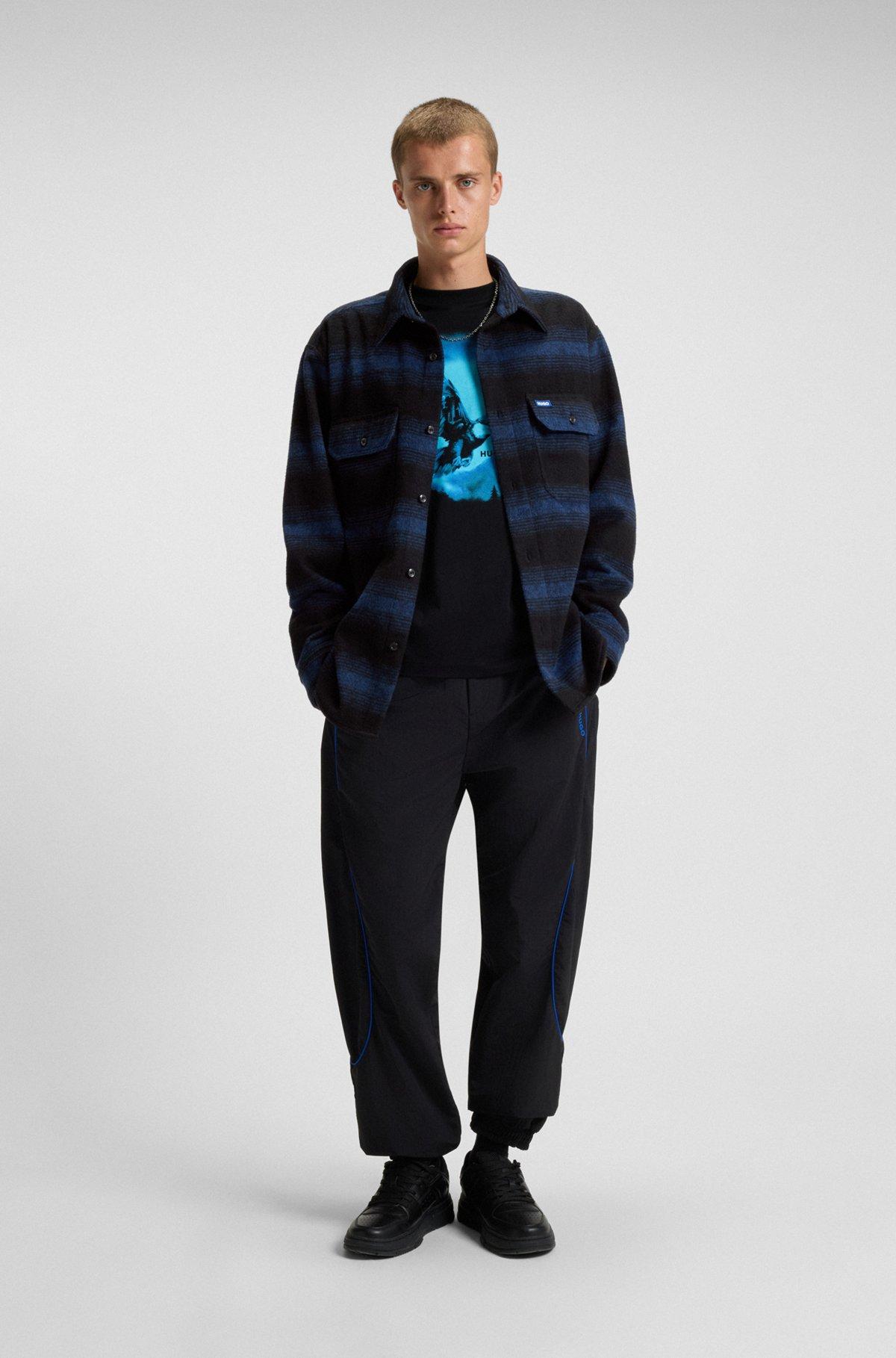 Oversize-fit shirt with shadow stripe Product Image