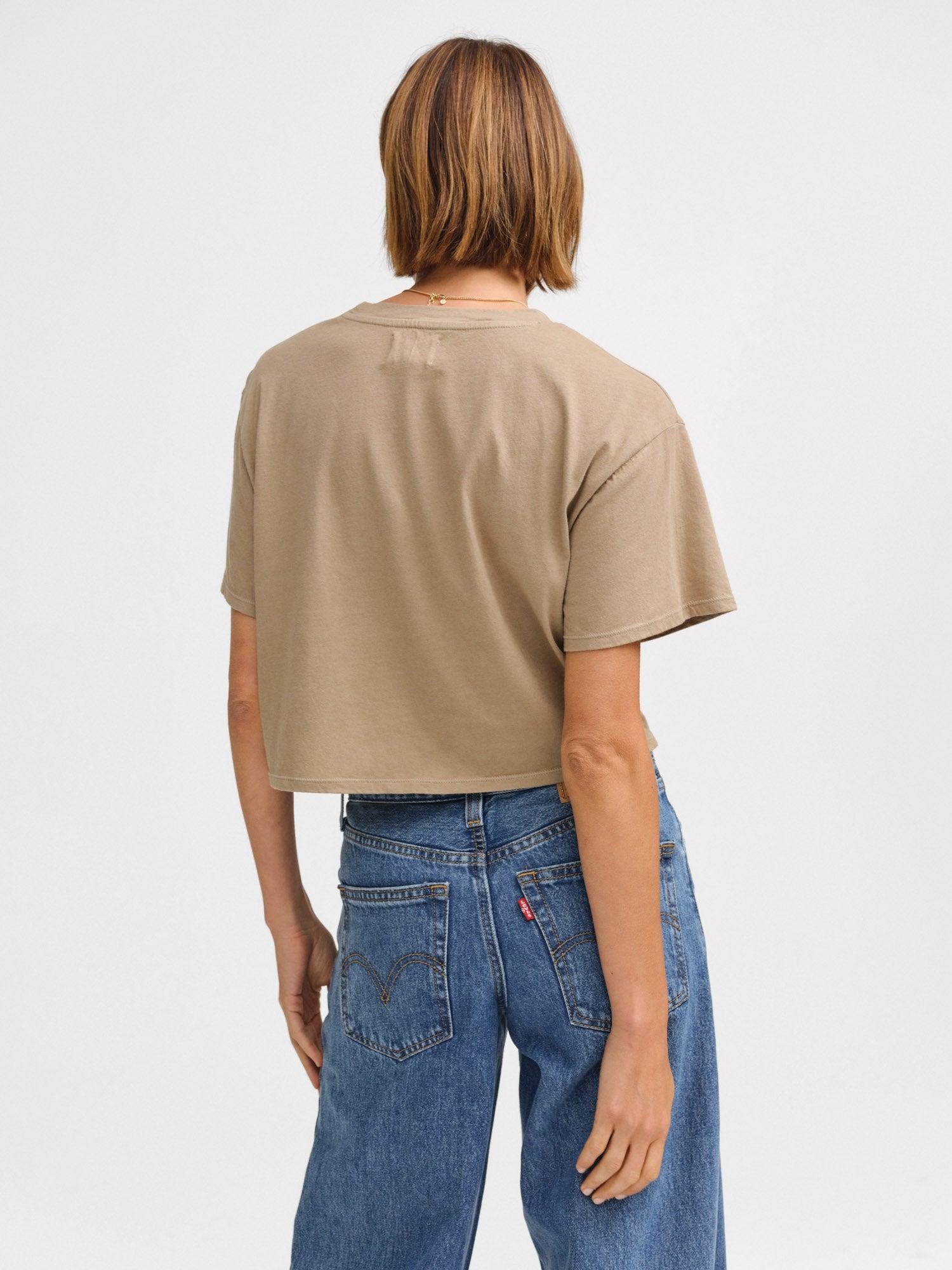 Organic Cotton Relaxed Crop Tee Female Product Image