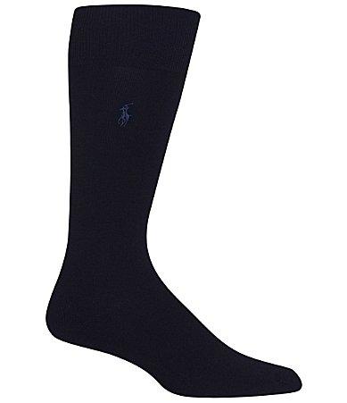 Polo Ralph Lauren Solid Cotton Rib Crew Socks Product Image