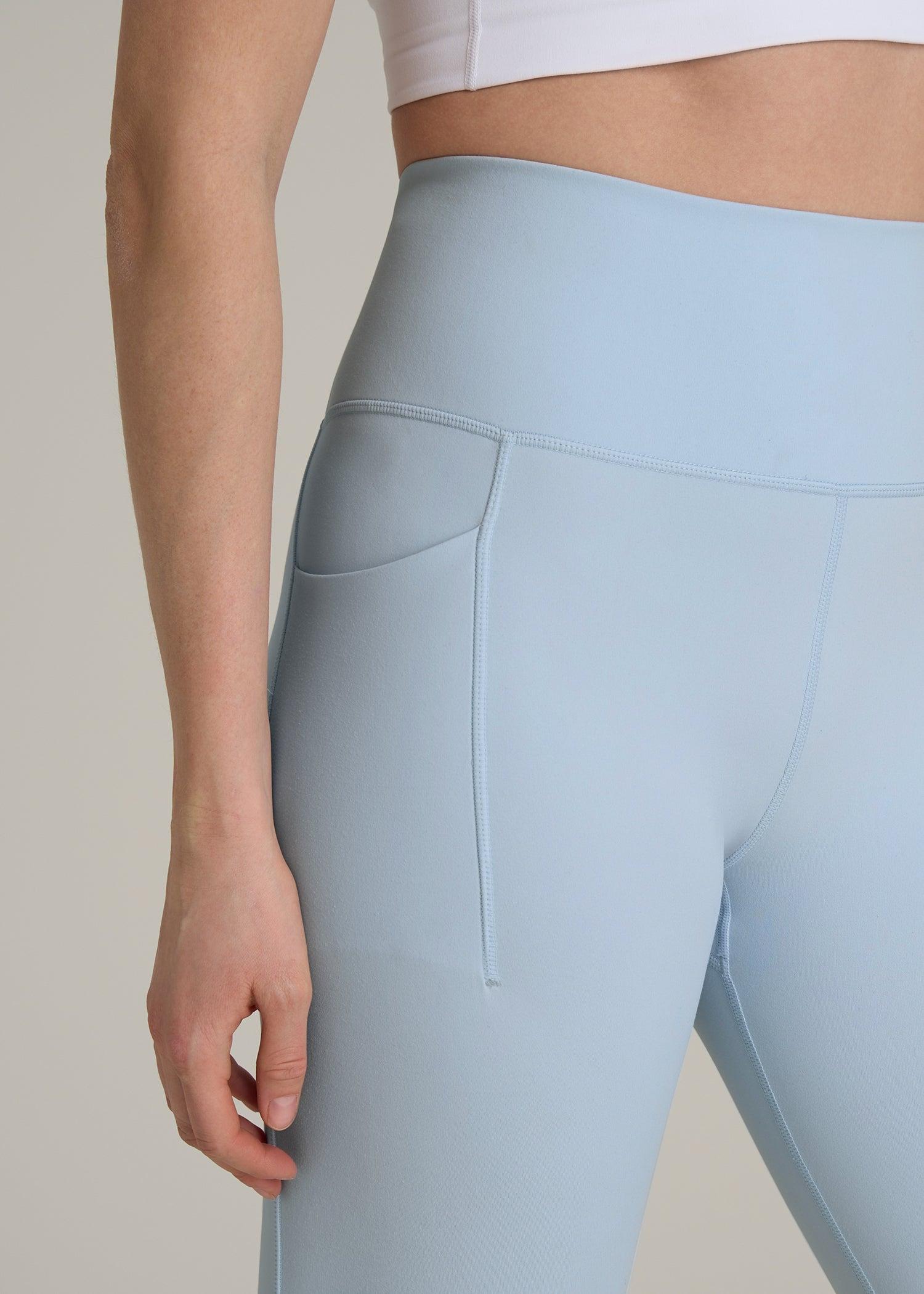 Balance Cinched Back Pocket Legging for Tall Women in Ice Blue Female Product Image