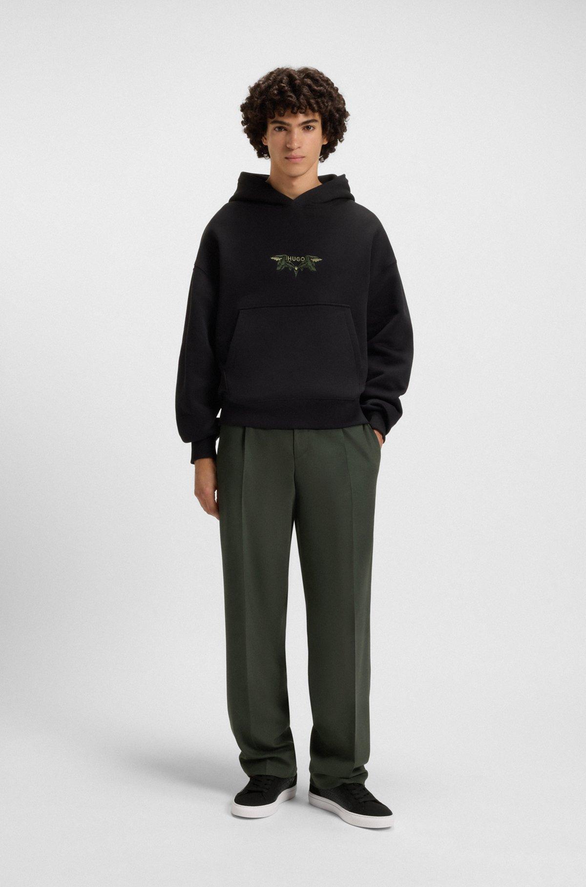 HUGO - Low-top trainers with monogram details - Black Product Image