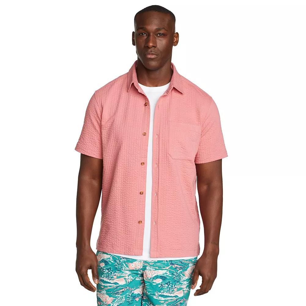 Men's Eddie Bauer Short Sleeve Alderpine Seersucker Shirt,  Product Image