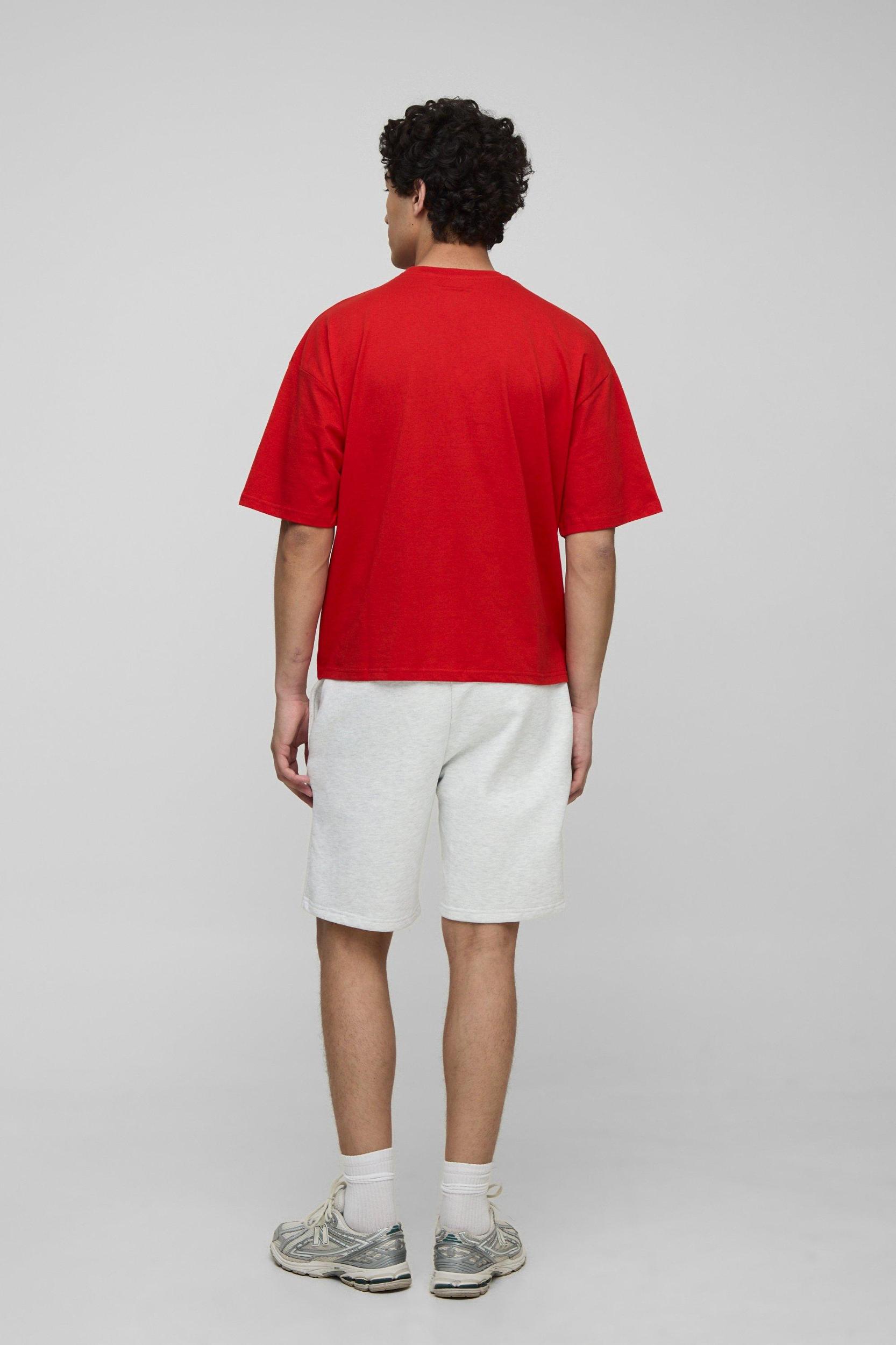 MAN. Oversized Boxy Extended Neck T-Shirt | boohooMAN USA Product Image