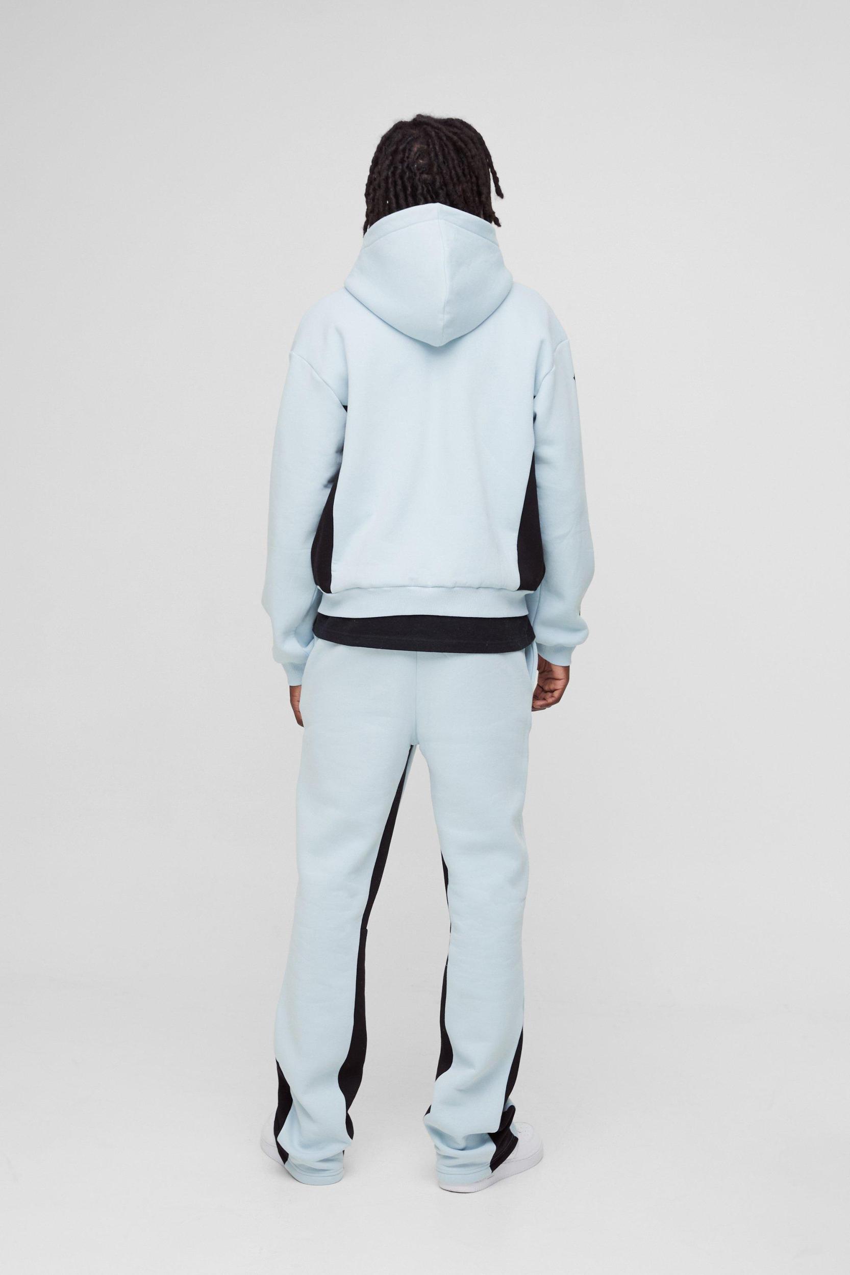 Oversized Boxy Gothic Homme Printed Gusset Tracksuit | boohooMAN USA Product Image