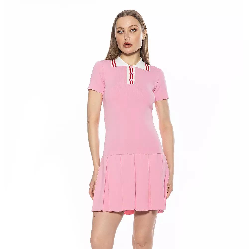 Women's ALEXIA ADMOR Rory Short Sleeve Fit & Flare Dress,  Product Image