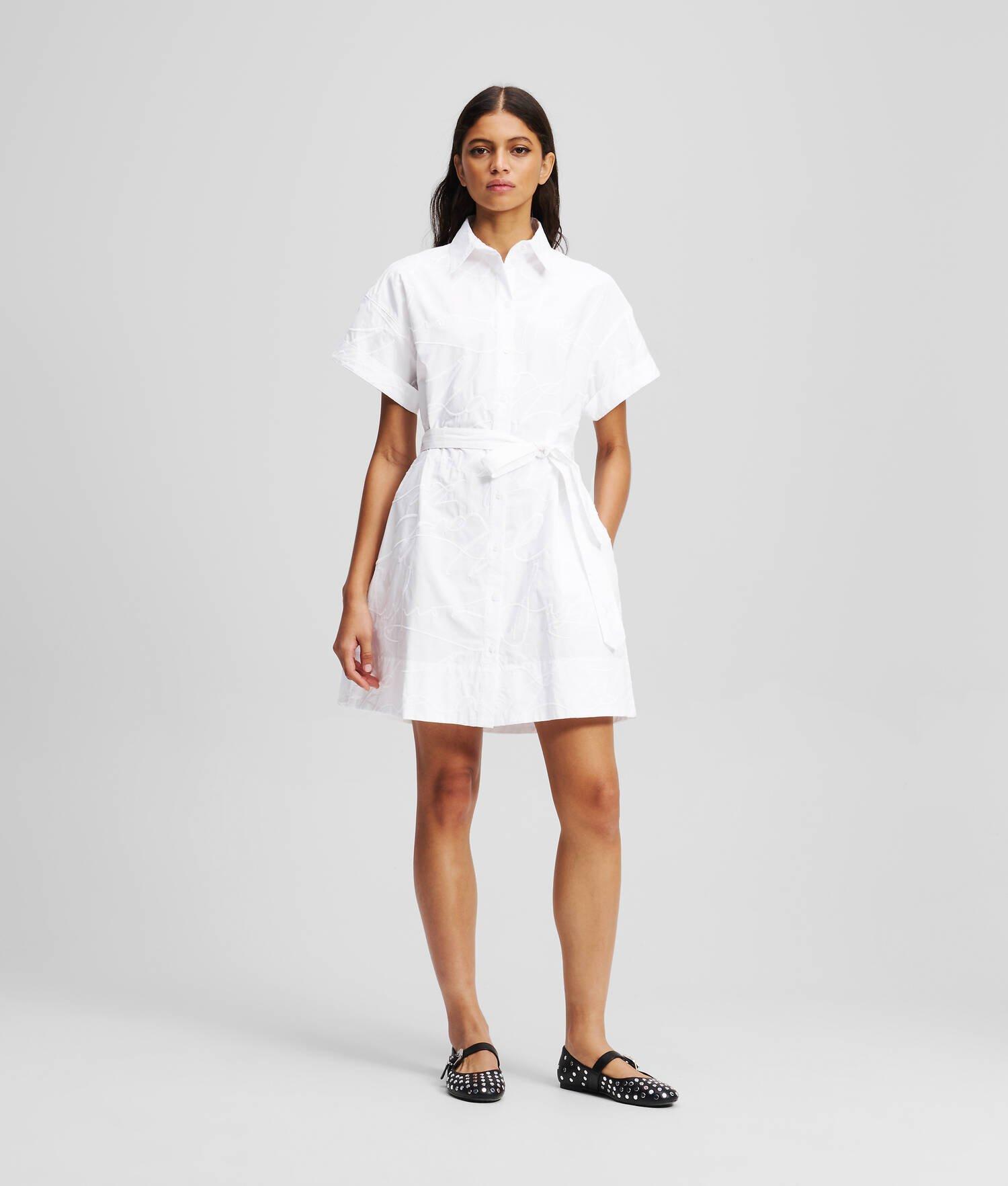 EMBROIDERED SHIRT DRESS Product Image