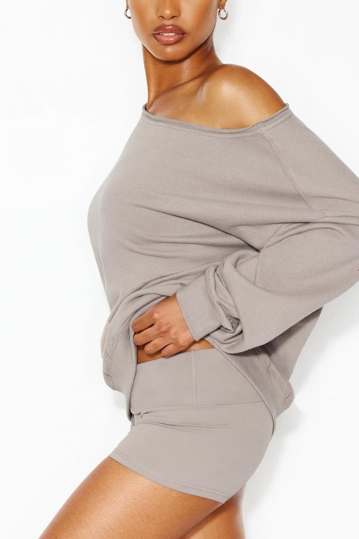 SoftTerry™ Off Shoulder Sweatshirt Product Image