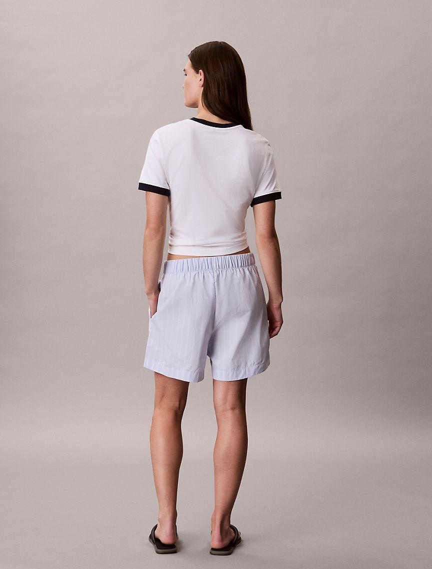 Cotton Poplin Stripe Boxer Shorts Product Image