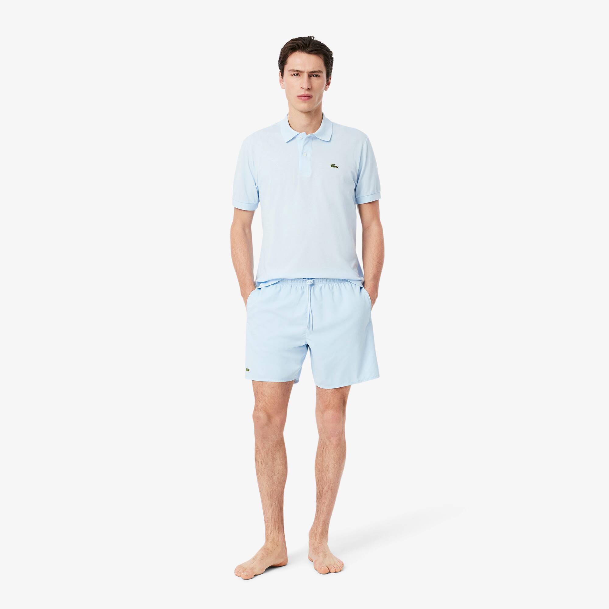 Mid Length Monochrome Swim Trunks Product Image
