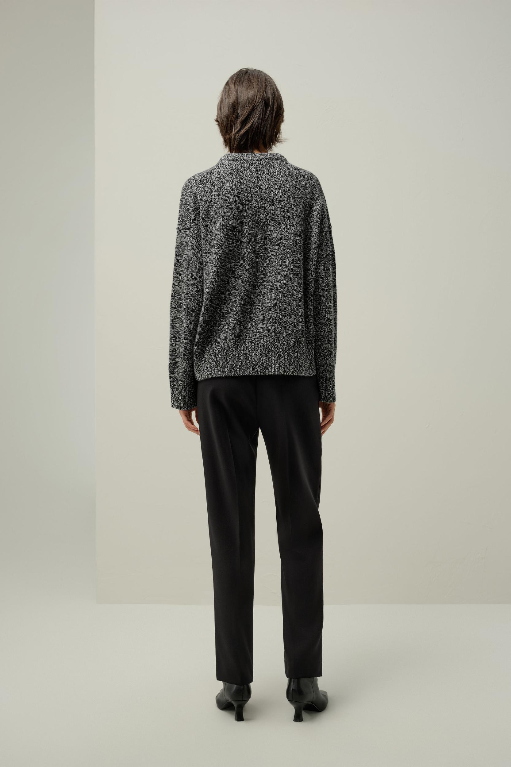 Oversized Crewneck Wool-Cashmere Sweater Product Image