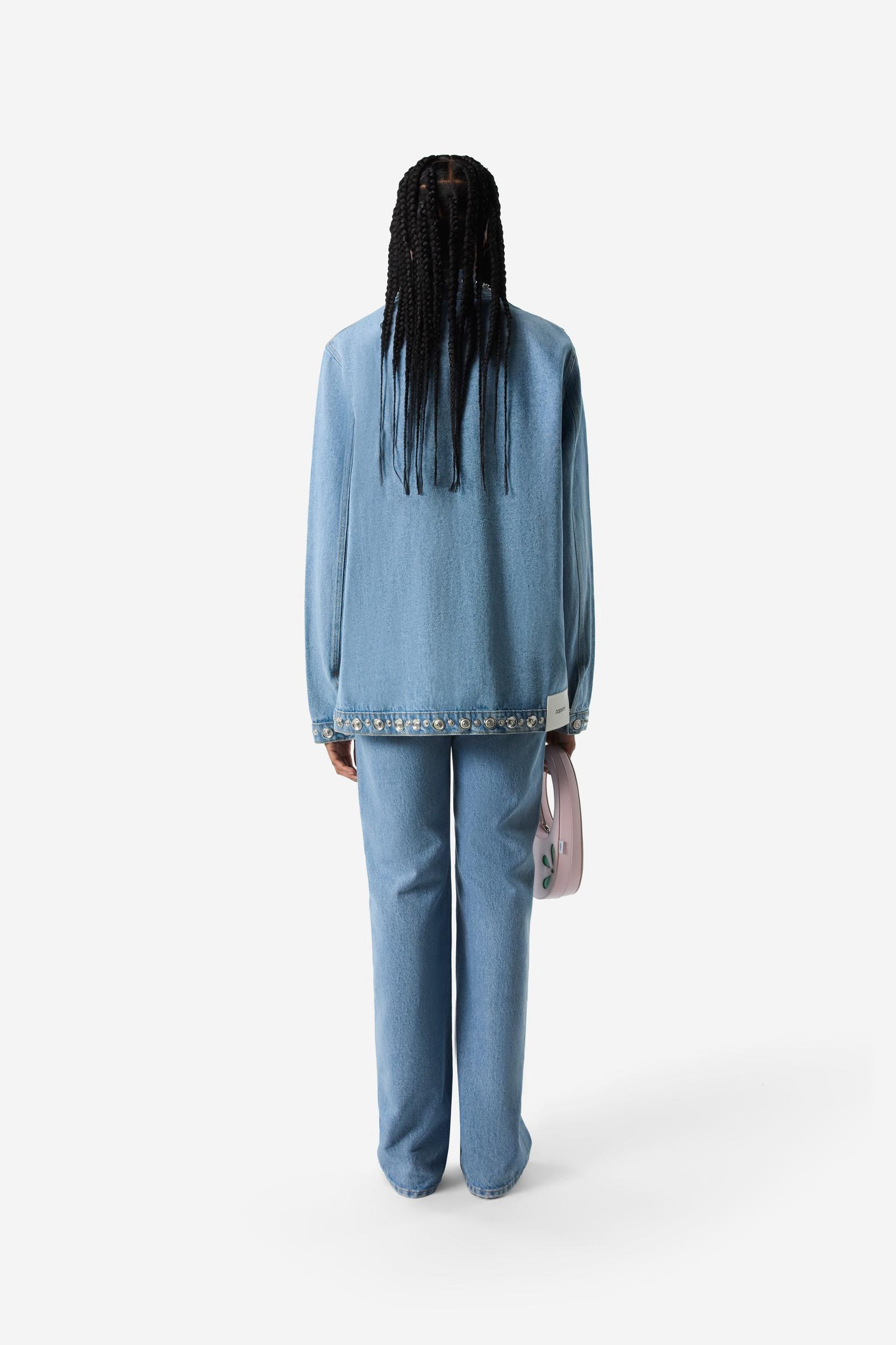 Studded Denim Jacket Product Image