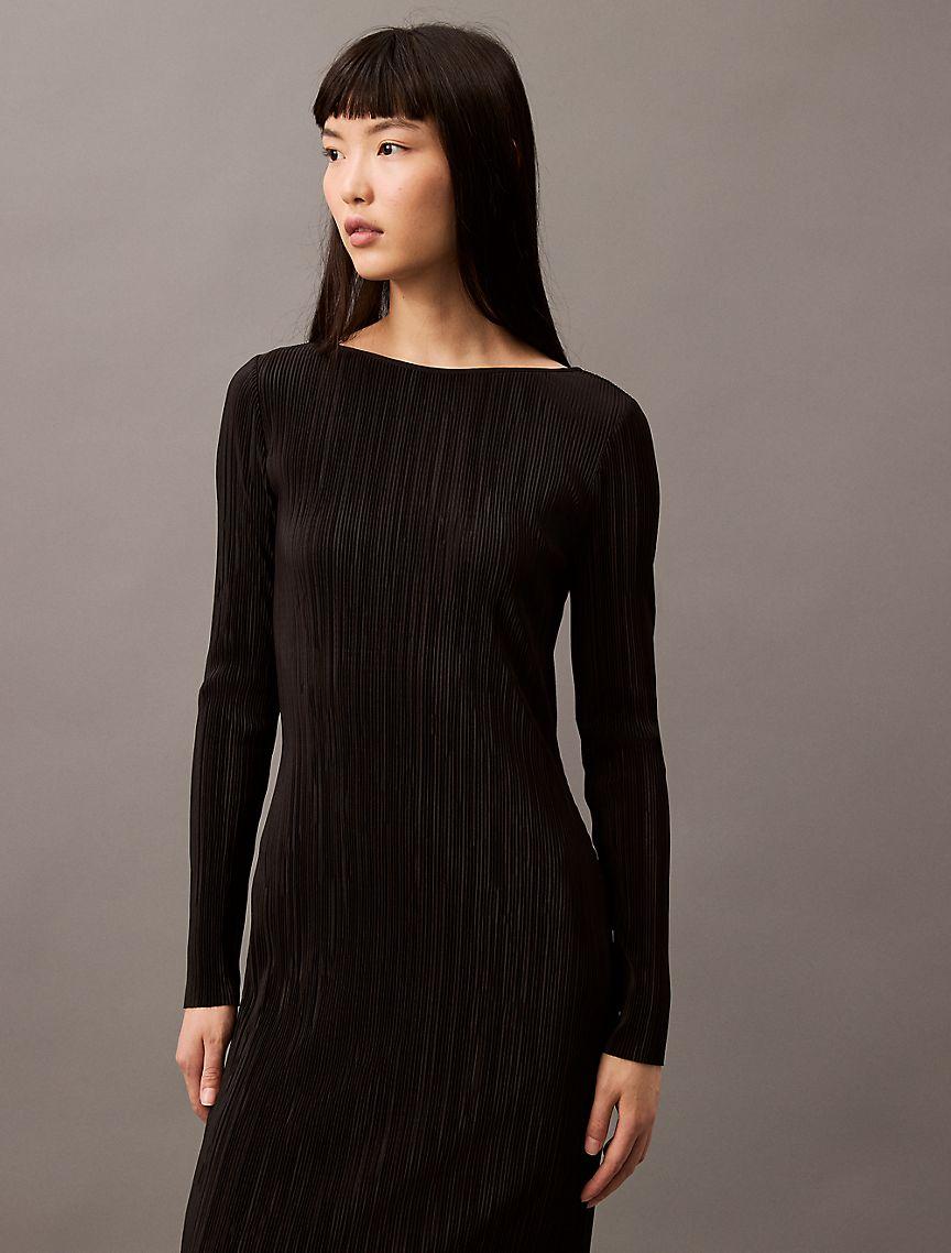 Plisse Midi Dress Product Image