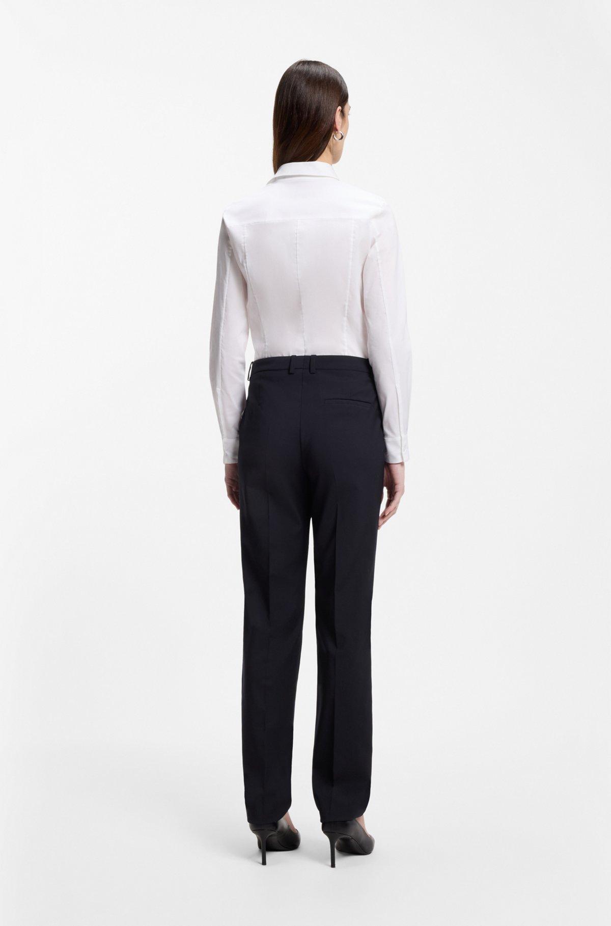 Regular-fit pants in Italian-made virgin wool Product Image