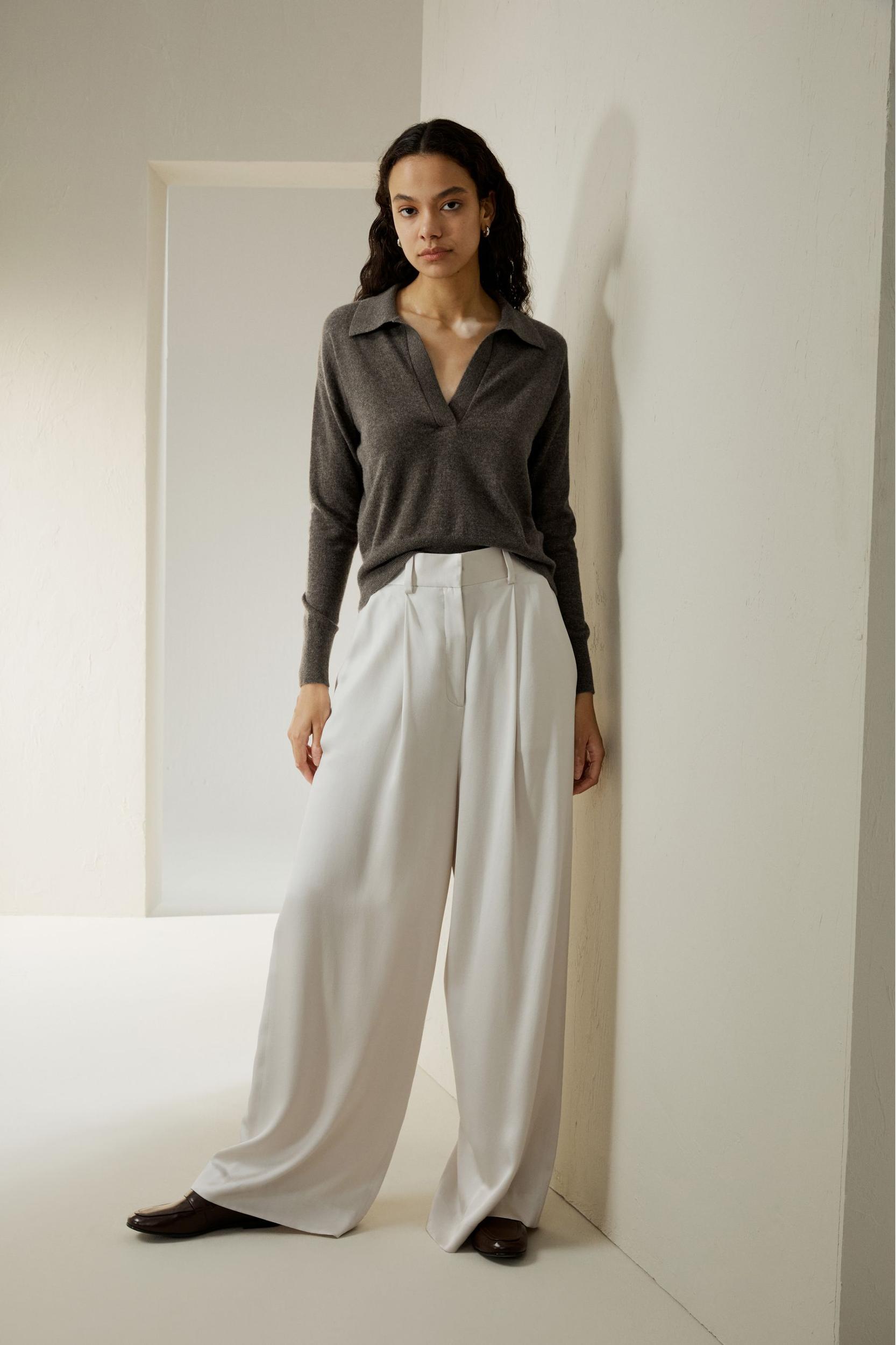 Cashmere Polo Shirt Product Image