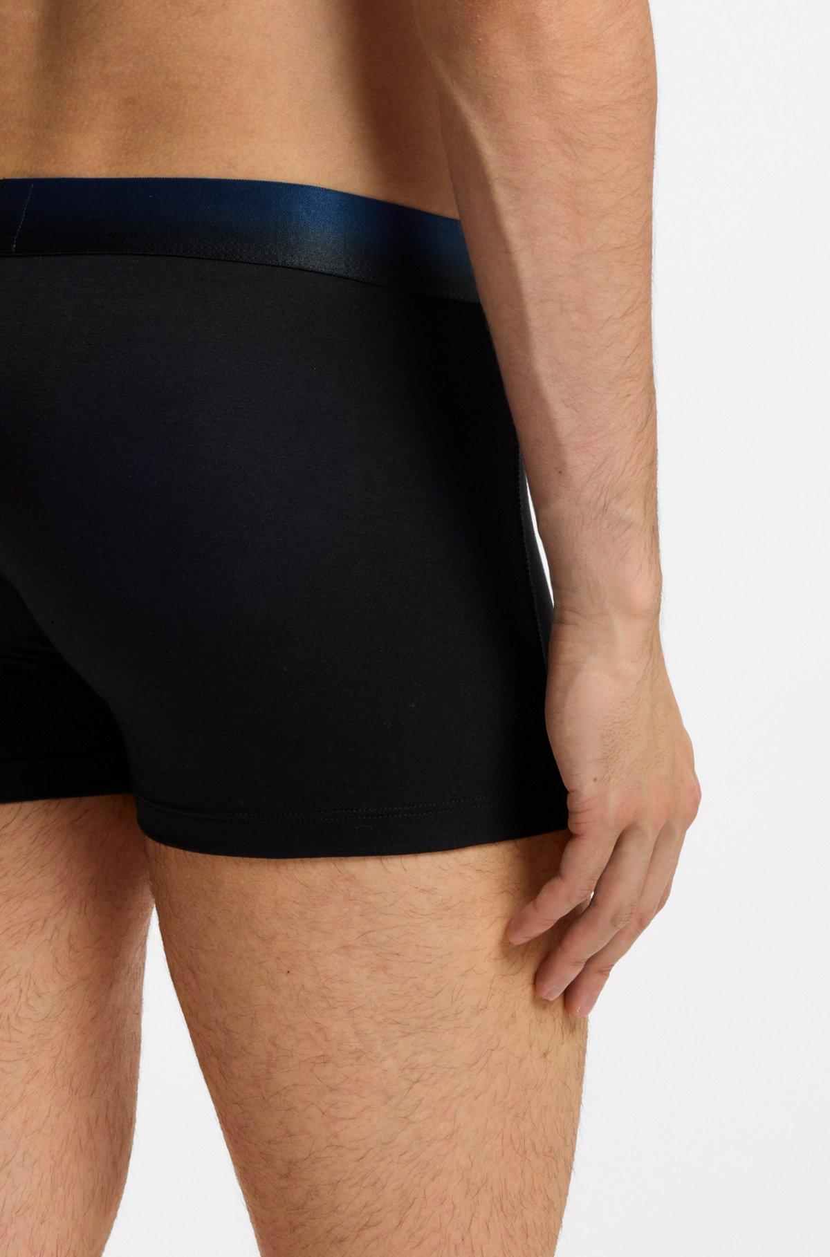 Three-pack of degradé-waistband trunks Product Image