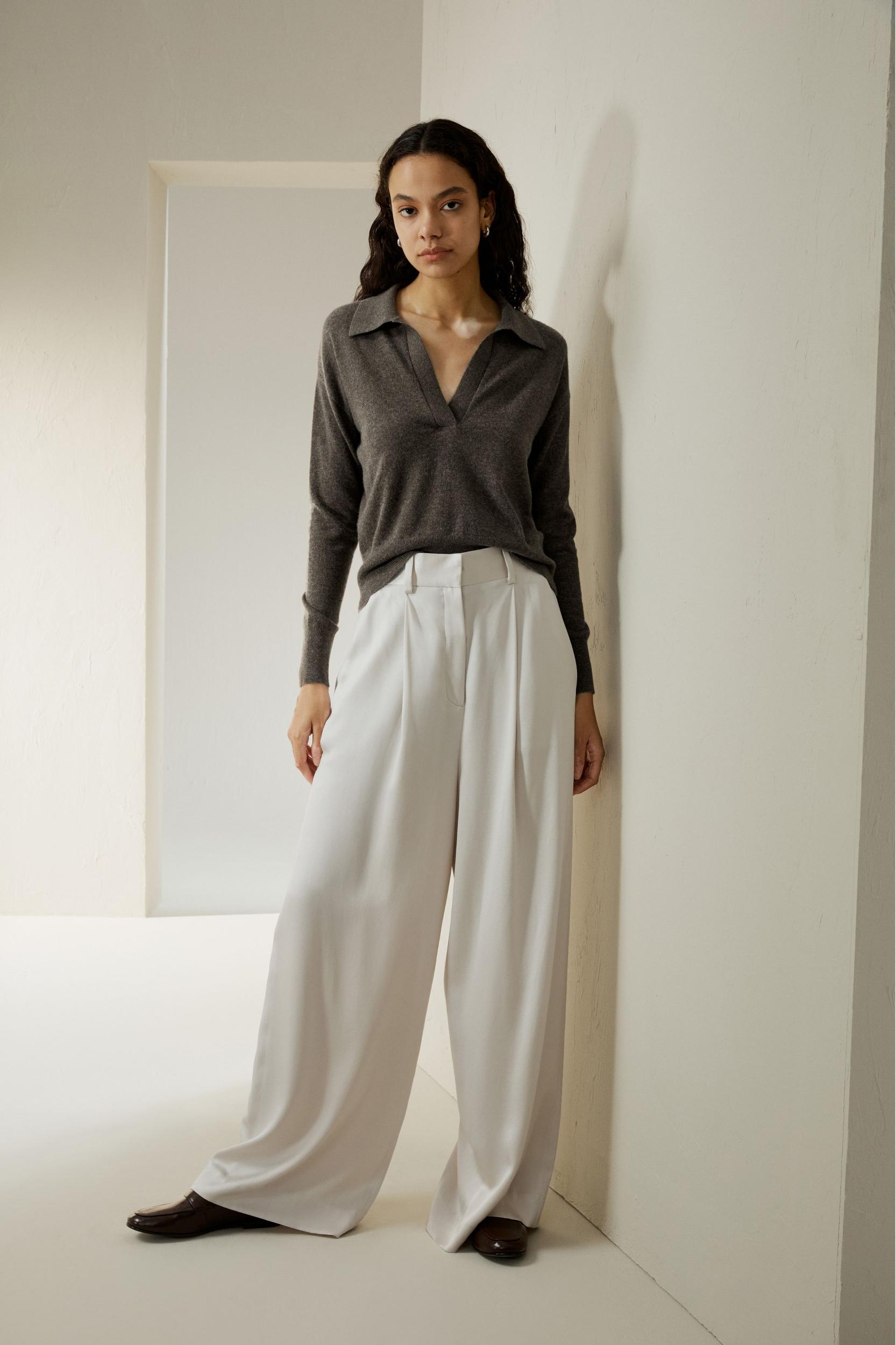 Cashmere Polo Shirt Product Image