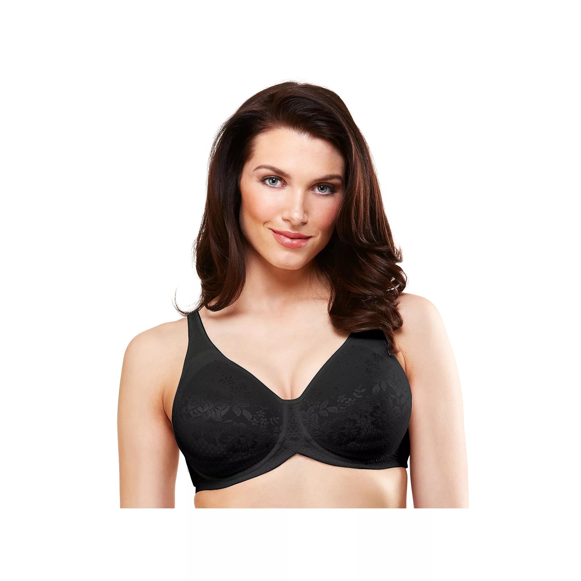 Lunaire Bra: Victoria Lace Full-Figure Full-Coverage Bra 29211, Women's, Size: 36 C, Black Product Image