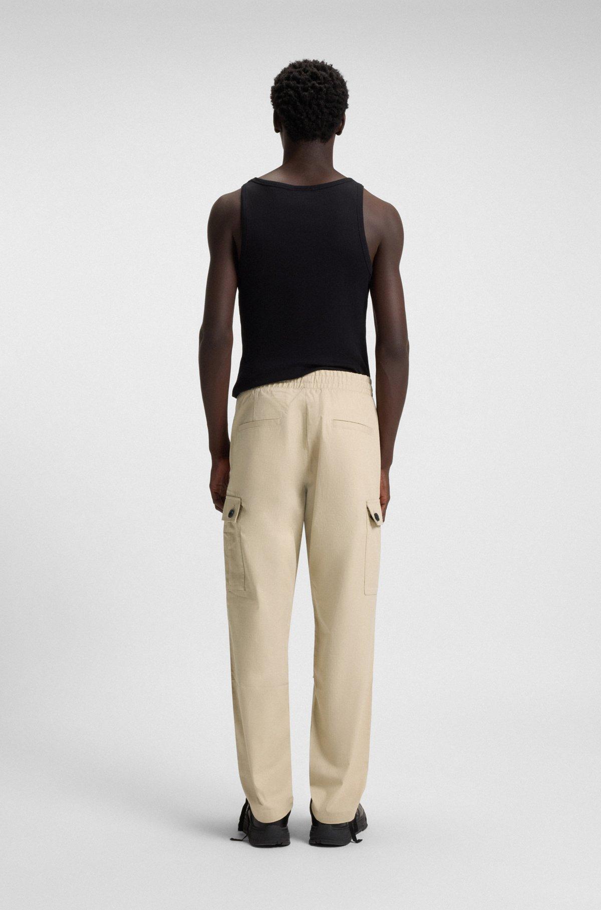 Regular-fit cargo trousers in ripstop cotton Product Image