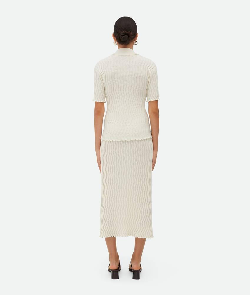 Women's Ribbed Wool Skirt in String Product Image