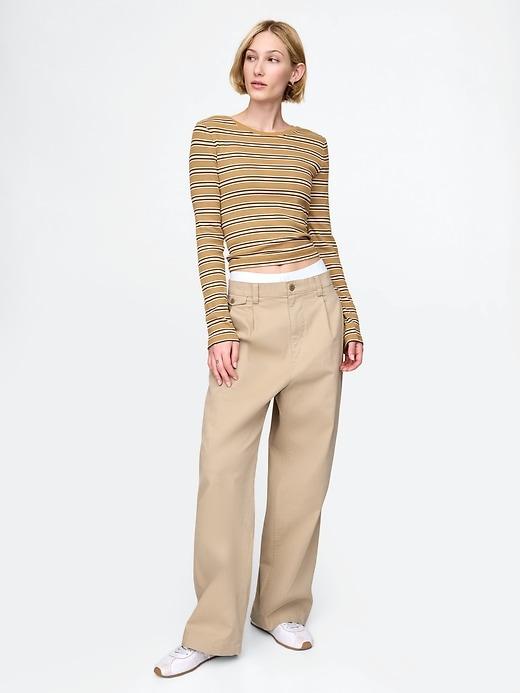 Modern Rib Crop T-Shirt Product Image