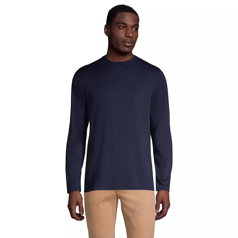 Big & Tall Lands' End Supima Crewneck Tee, Men's,  Product Image