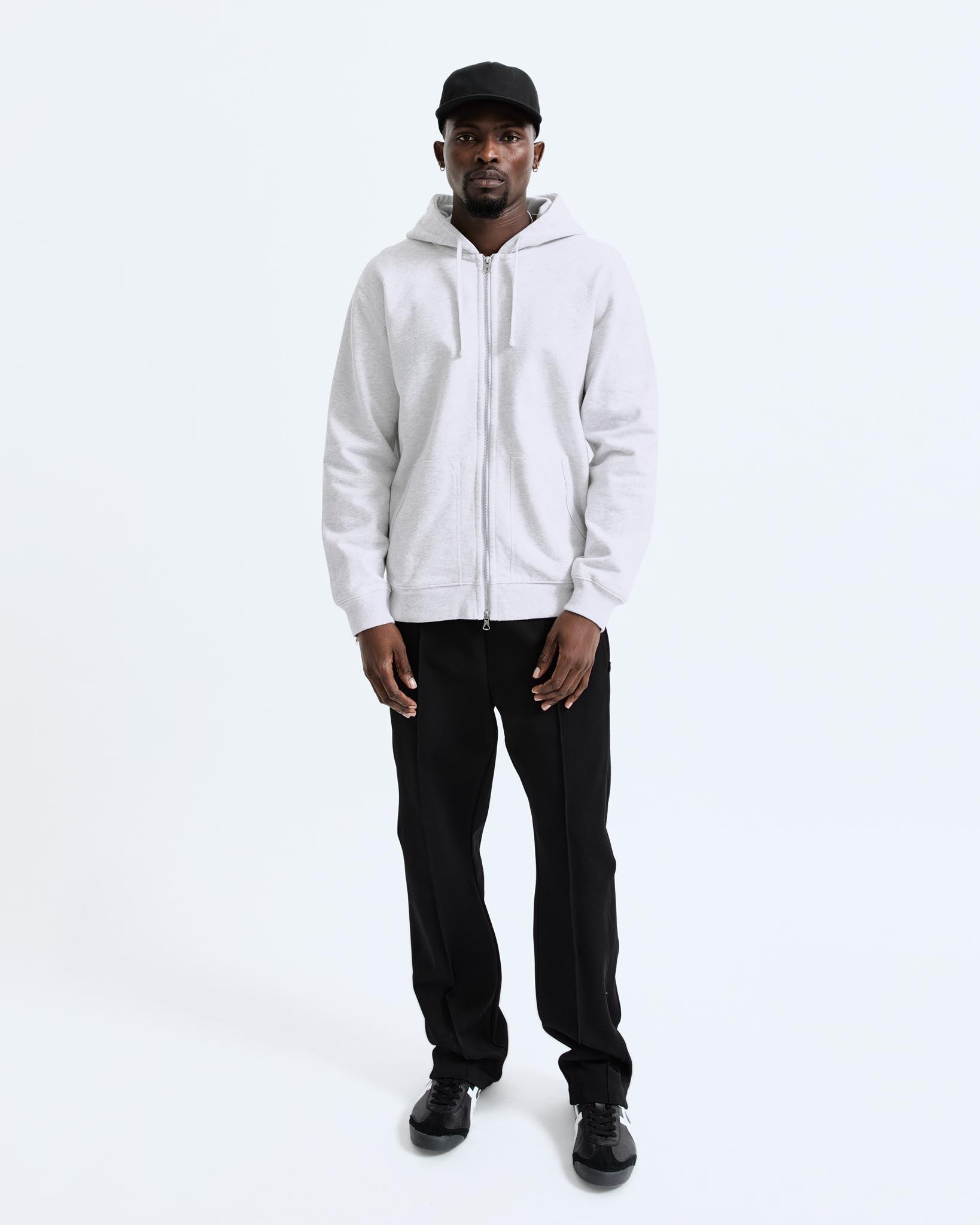 Midweight Terry Classic Full Zip Hoodie - Vault Male Product Image
