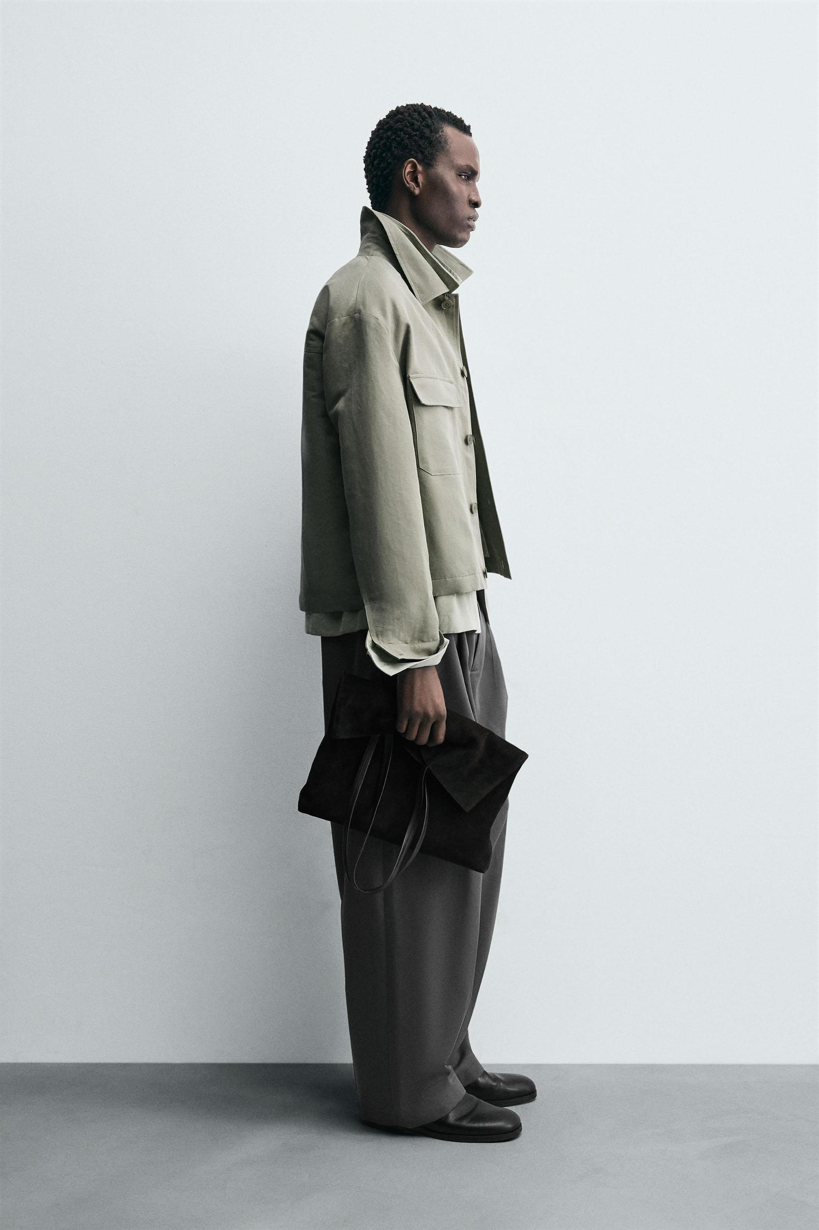 BOXY FIT POCKET OVERSHIRT Product Image