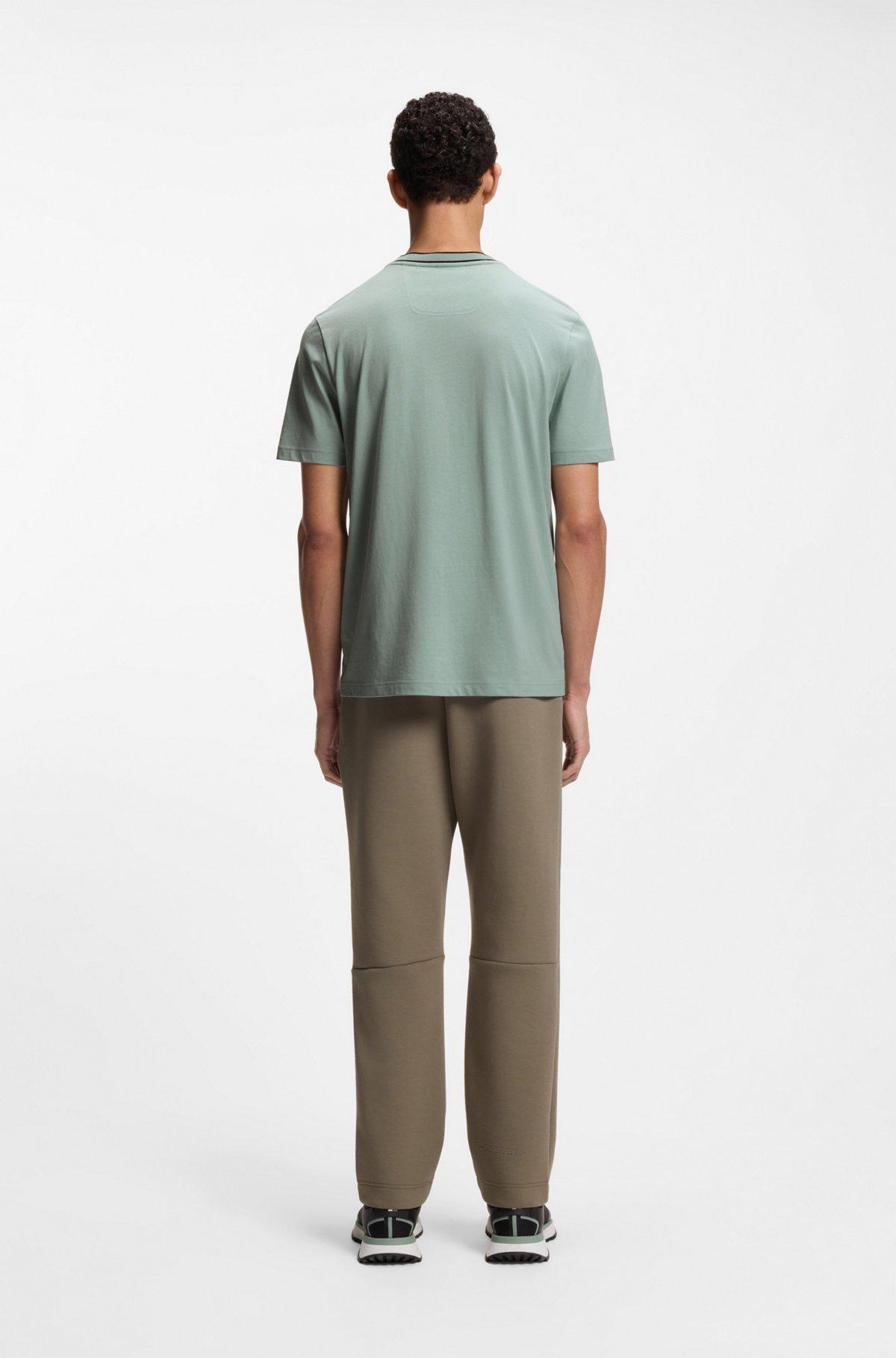 Cotton T-shirt with logo crew neck Product Image