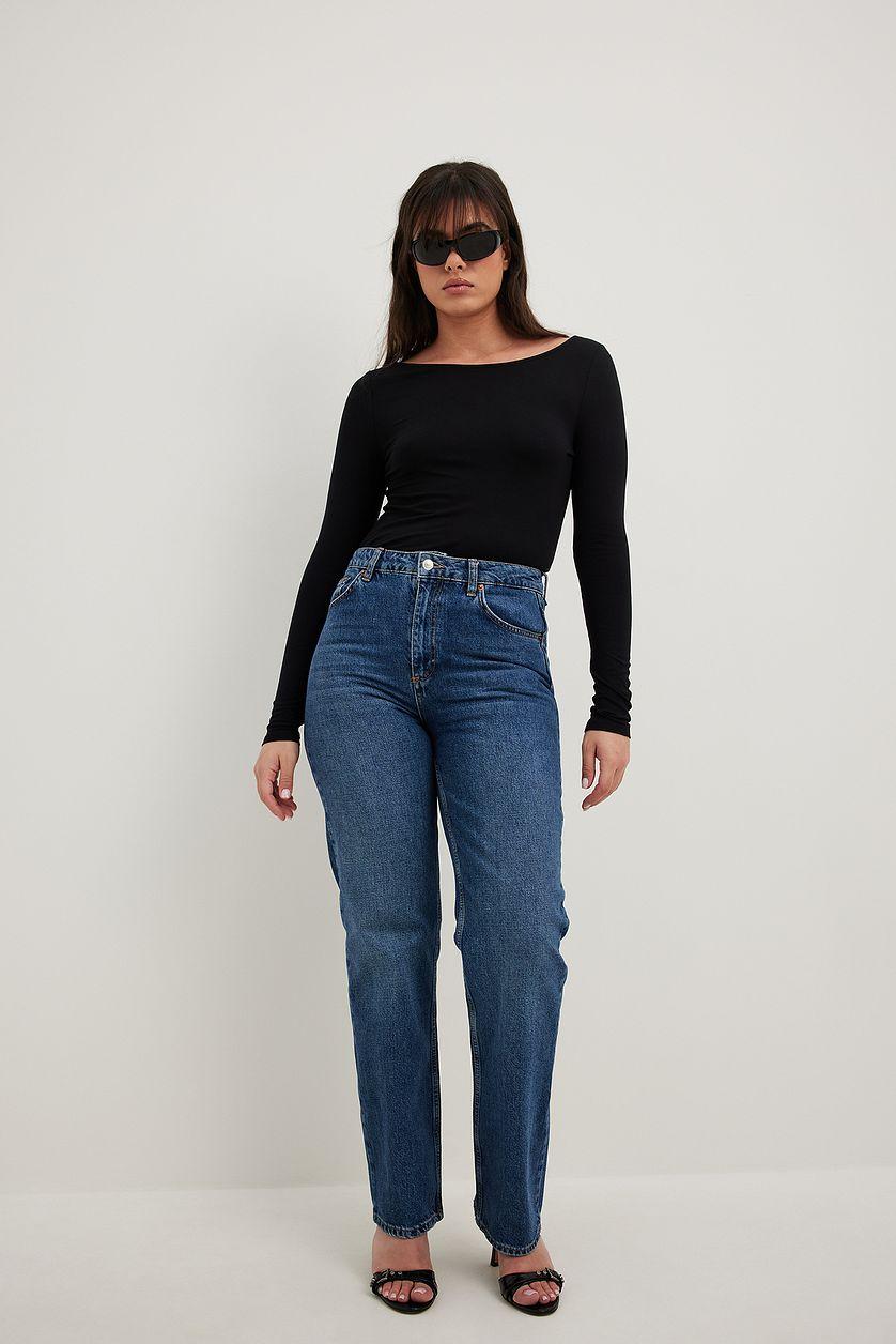 Straight High Waist Jeans Product Image