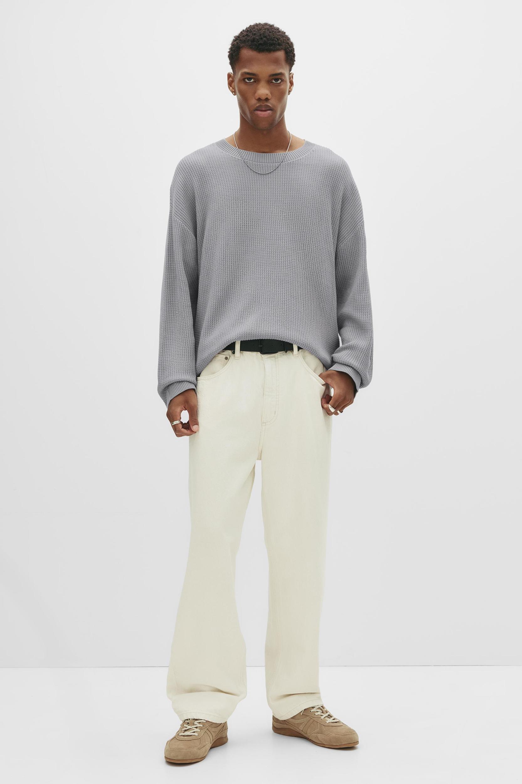 Waffle knit sweater Product Image