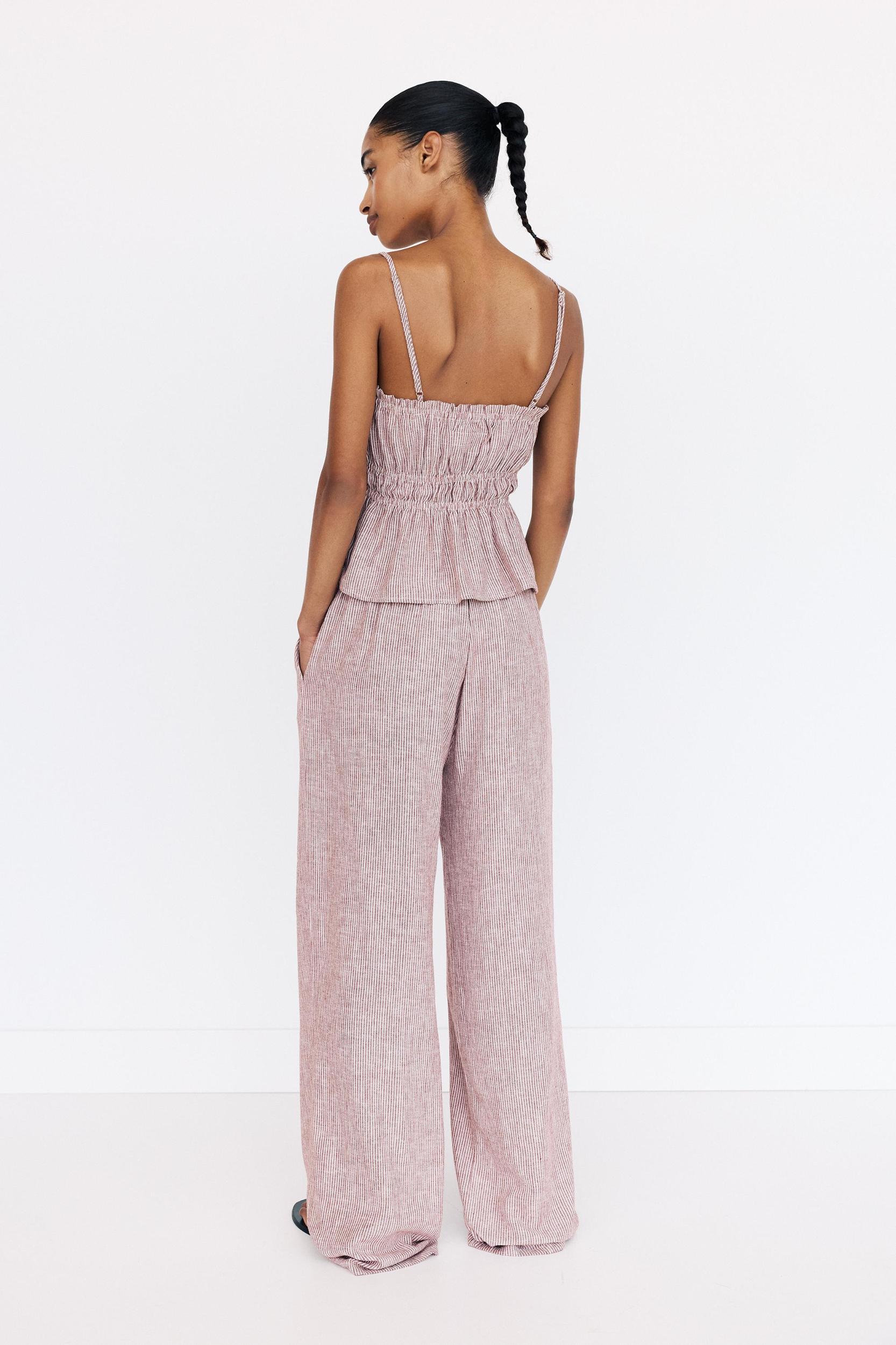 Strappy striped top Product Image