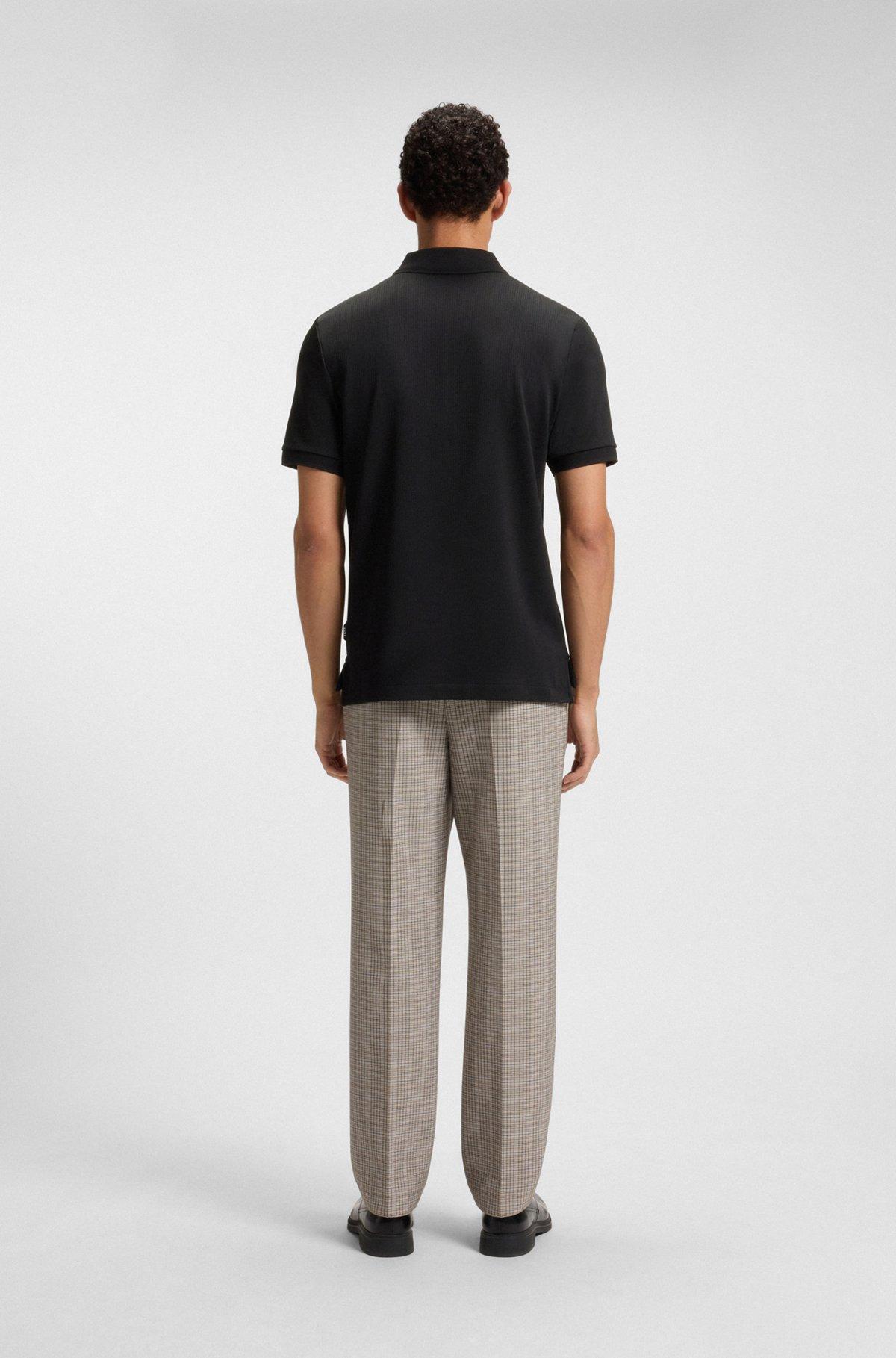 Polo shirt with seersucker structure Product Image