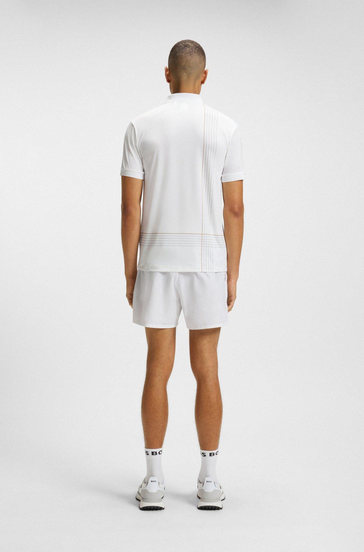 Active quick-dry polo shirt with check artwork Product Image