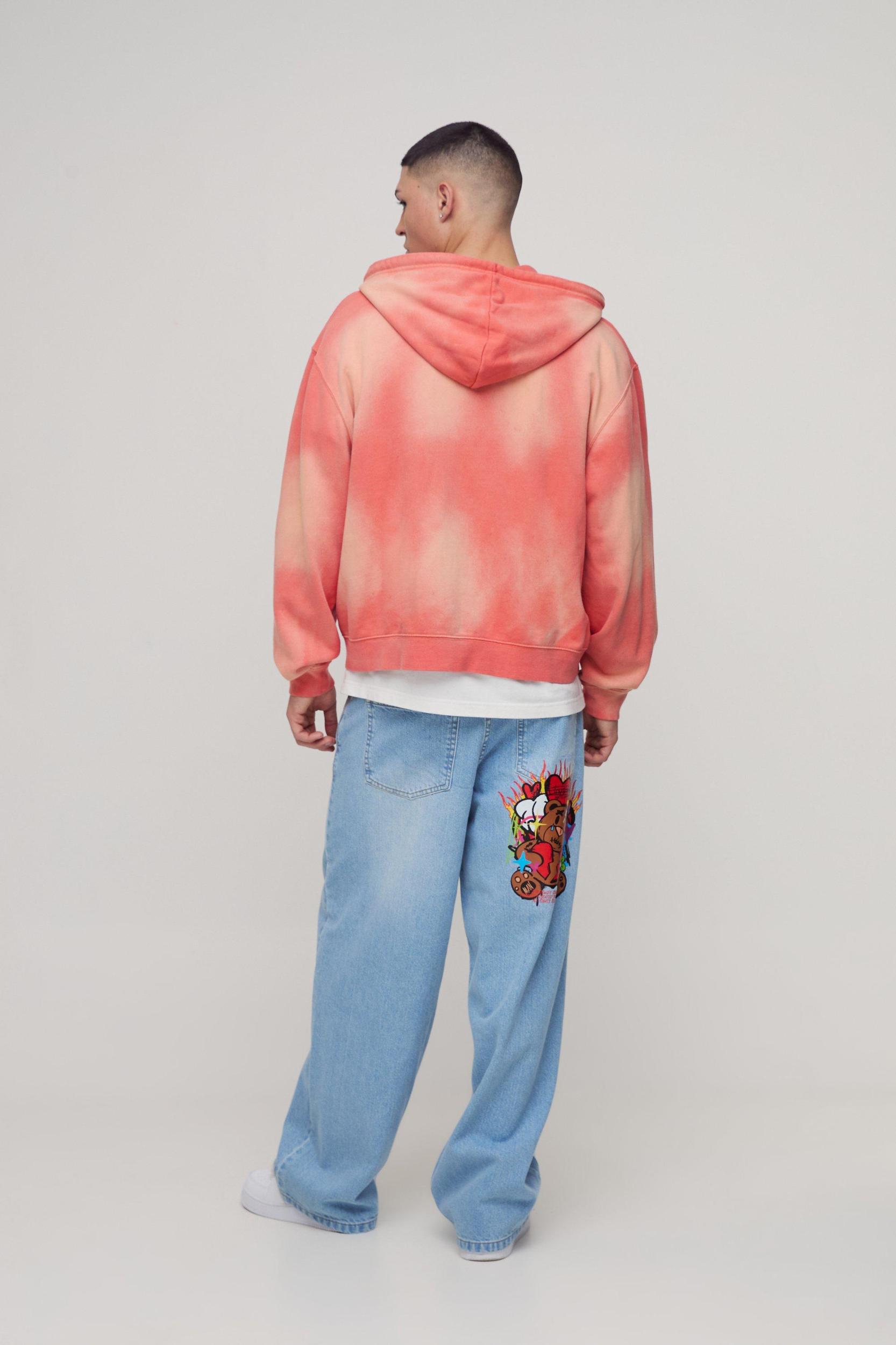 Baggy Rigid Applique Denim Jeans | boohooMAN USA Product Image