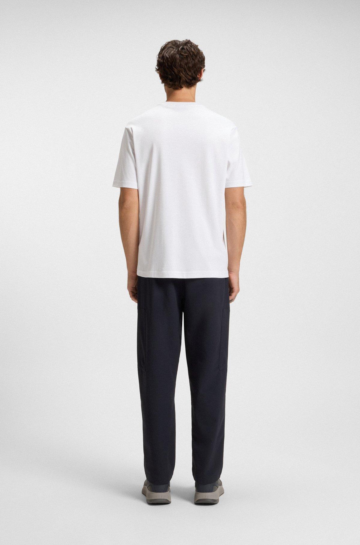 Structured-logo T-shirt in cotton jersey Product Image