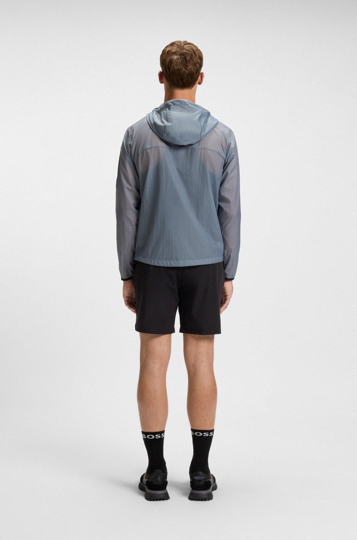 BOSS - Packable water-repellent jacket in lightweight ripstop fabric - Dark Grey Product Image