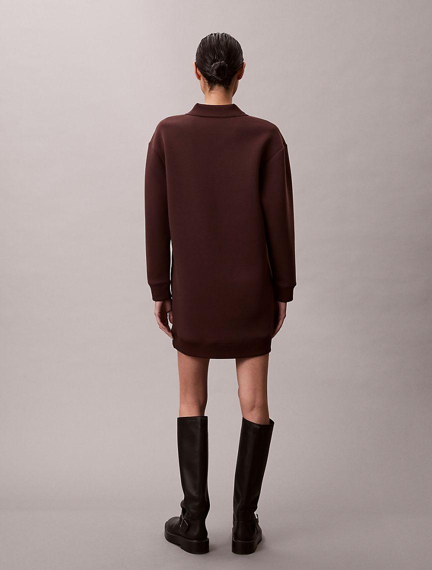 Smooth Mini Polo Sweatshirt Dress Product Image