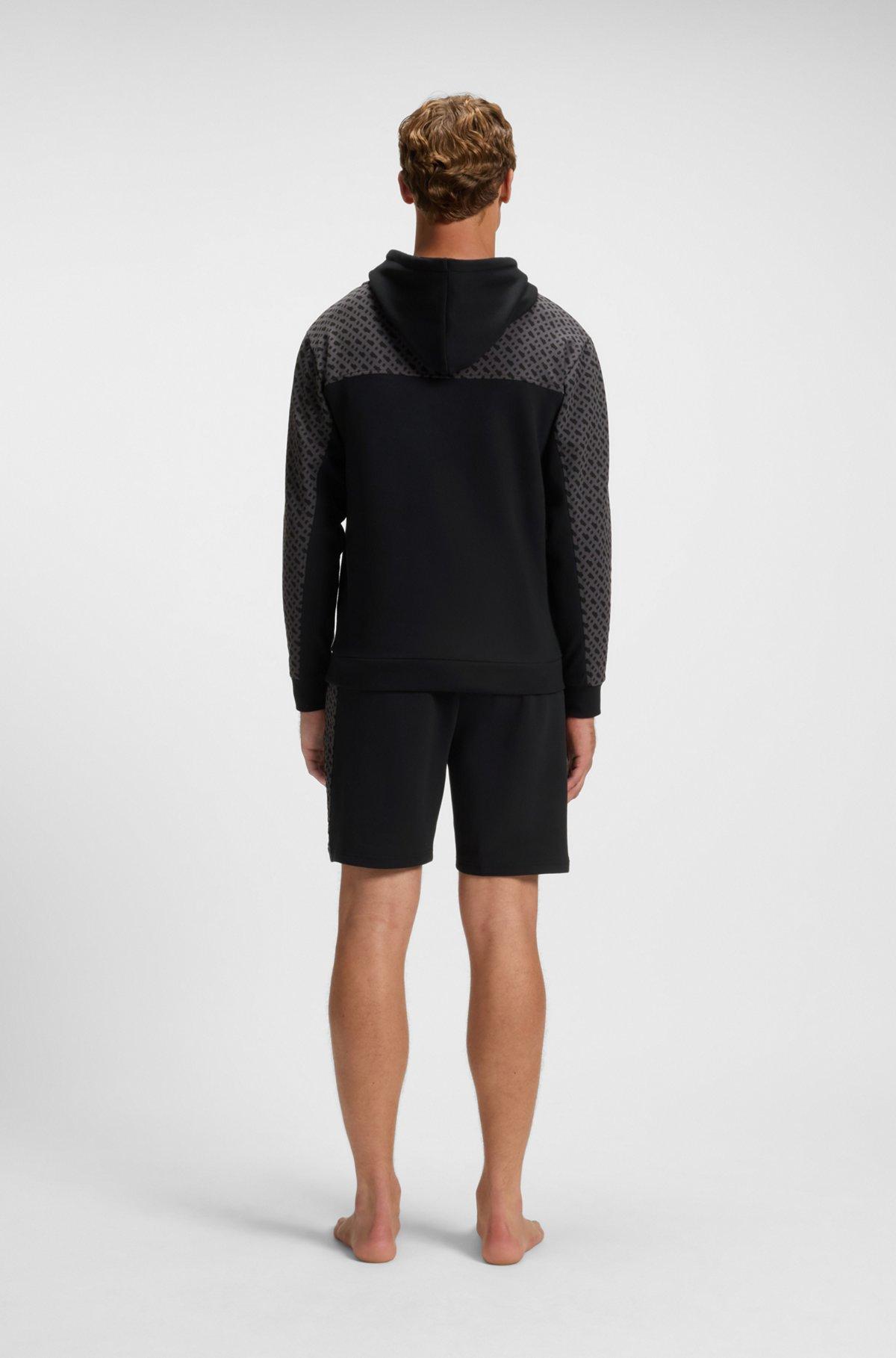 Hoodie with monogram pattern Product Image