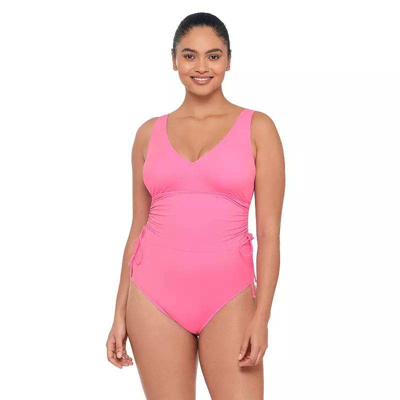 Womens S3 Swim Sculpting Cinch One Piece with Adjustable Side Ties, Womens Black Product Image