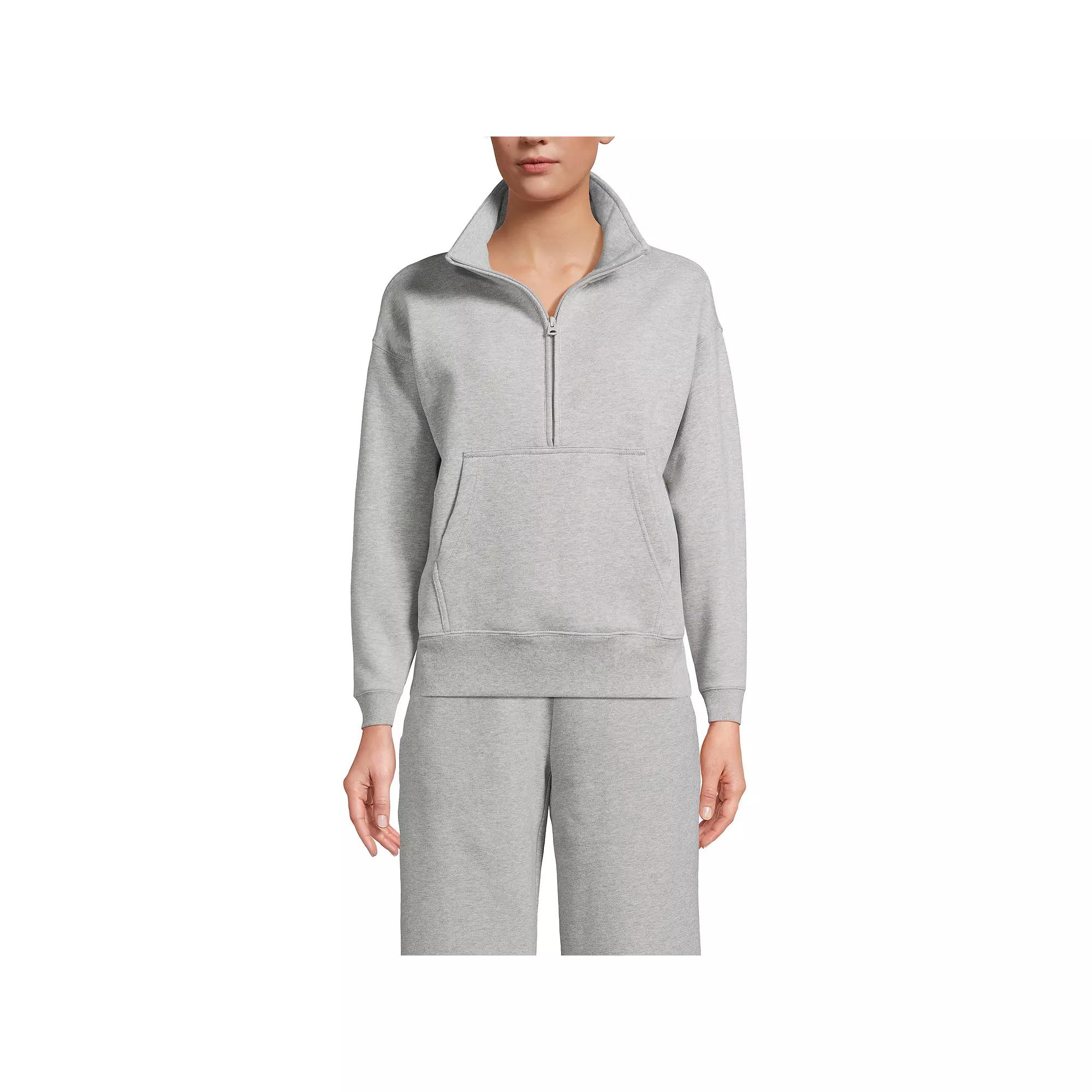 Women's Lands' End Modern Fit Half-Zip Sweatshirt,  Product Image