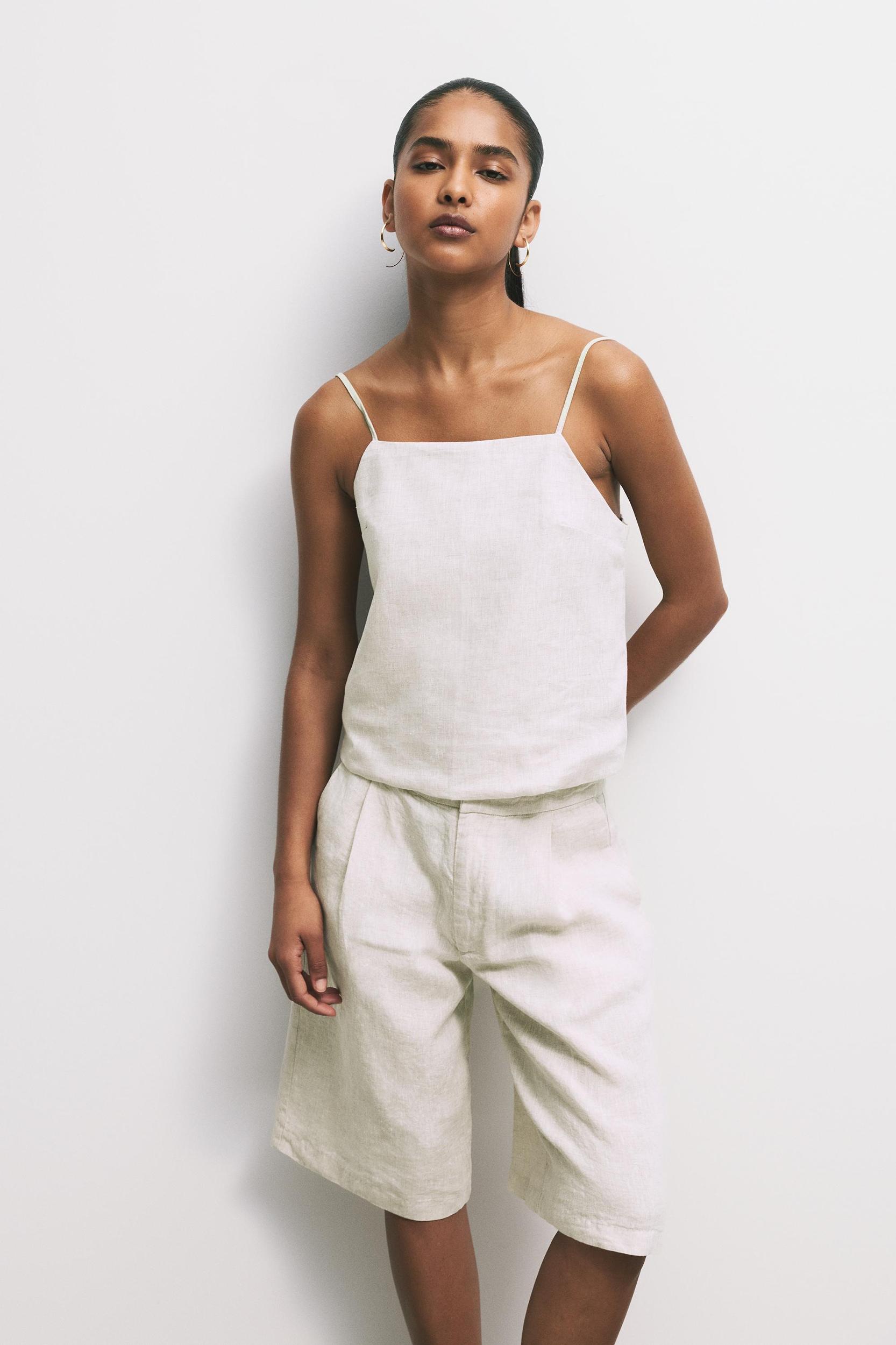 100% linen top Product Image