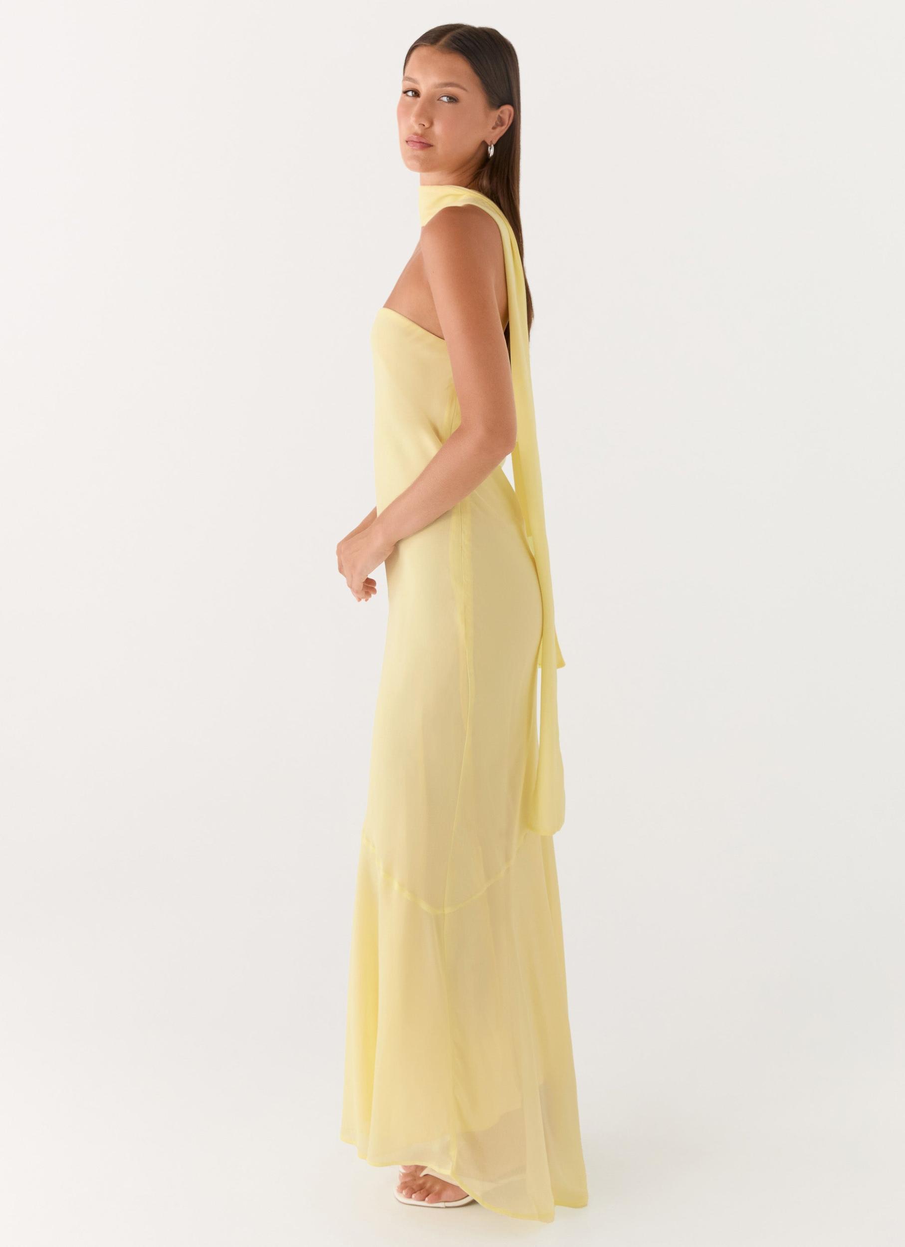 Under The Pagoda Maxi Dress - Yellow Product Image