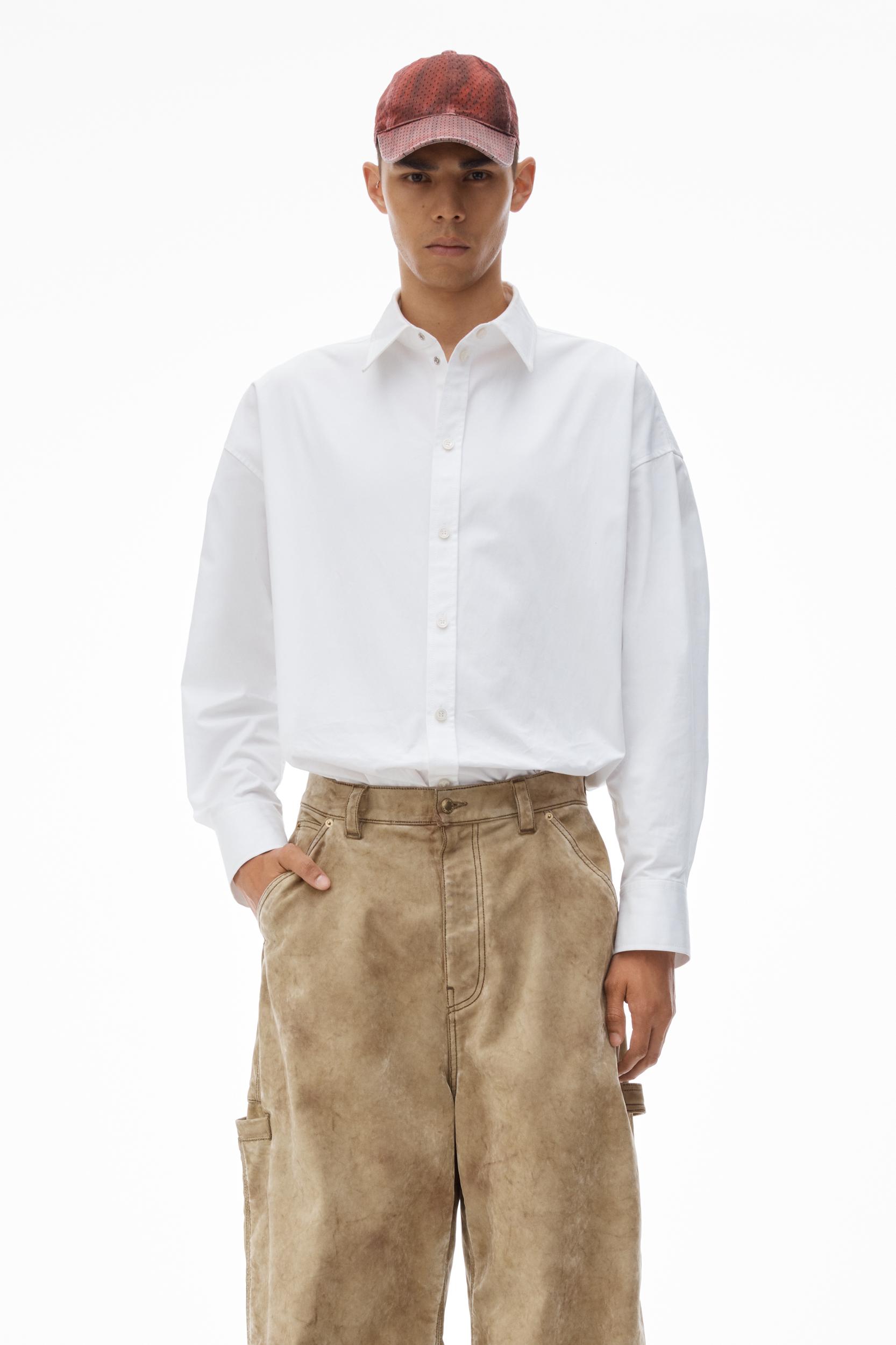 Rounded Carpenter Jeans With Weathered Flocking Product Image