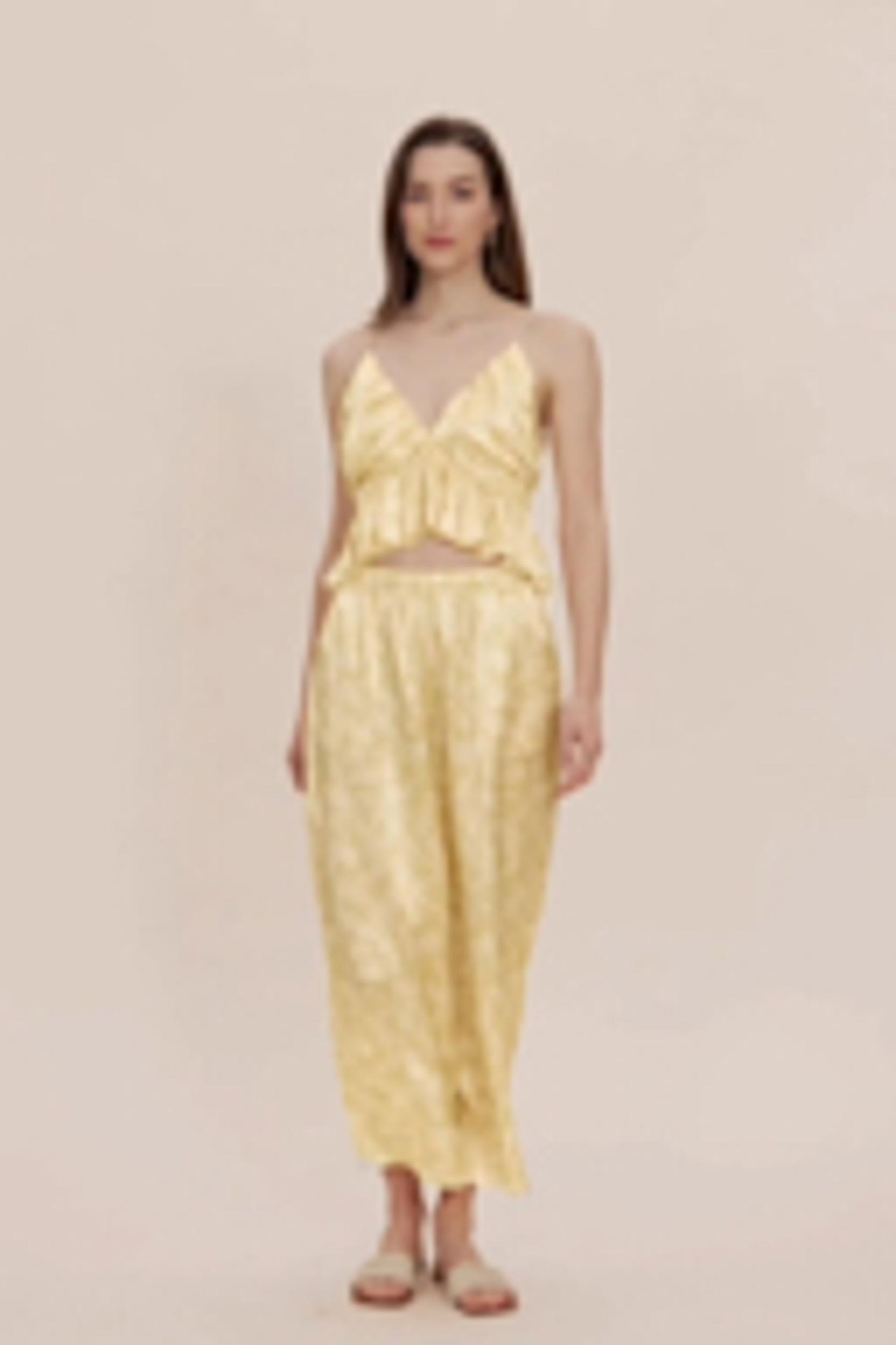 Shadow Print Ruffle Cami Product Image