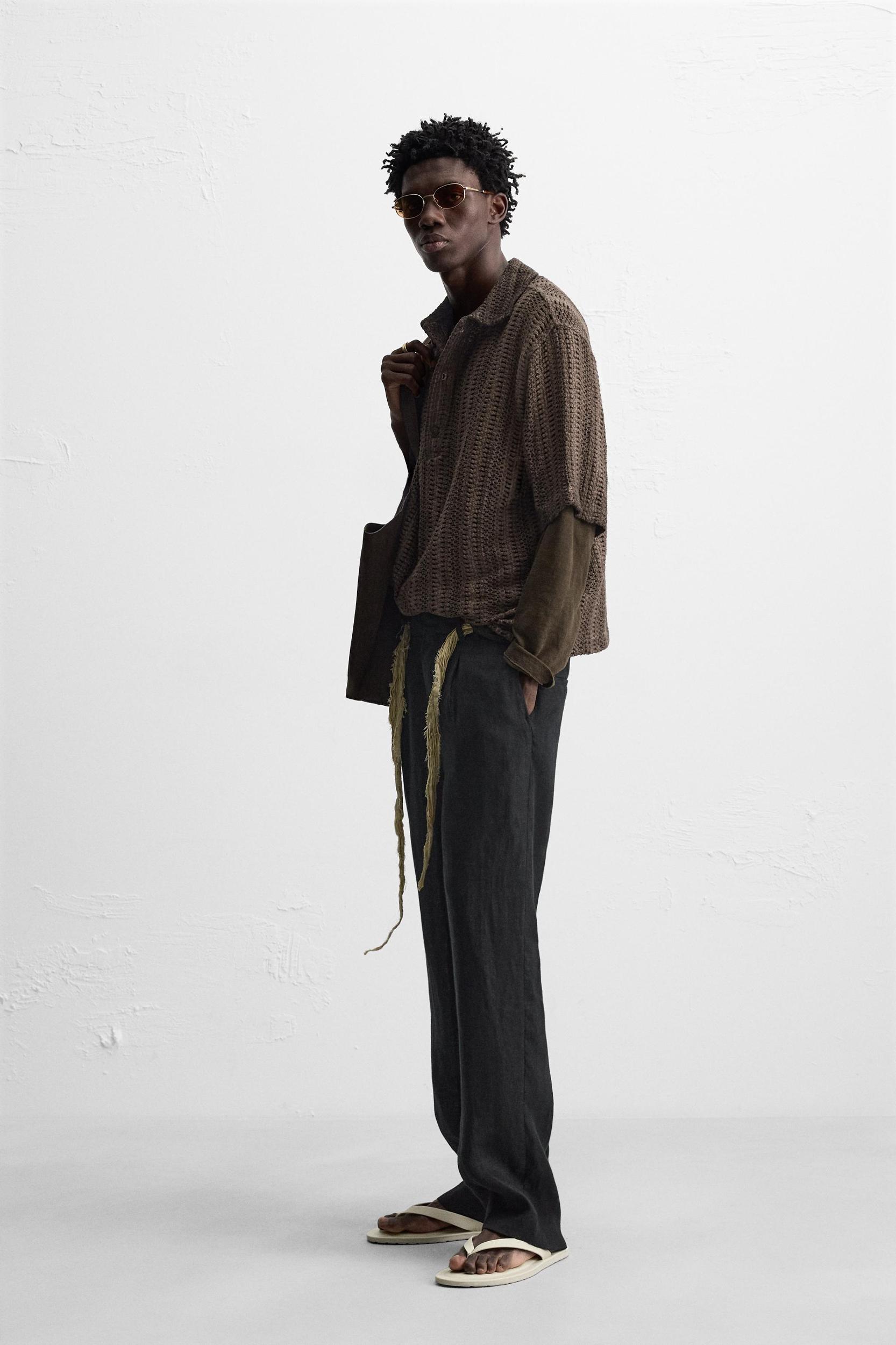 OPEN WEAVE POLO SHIRT Product Image