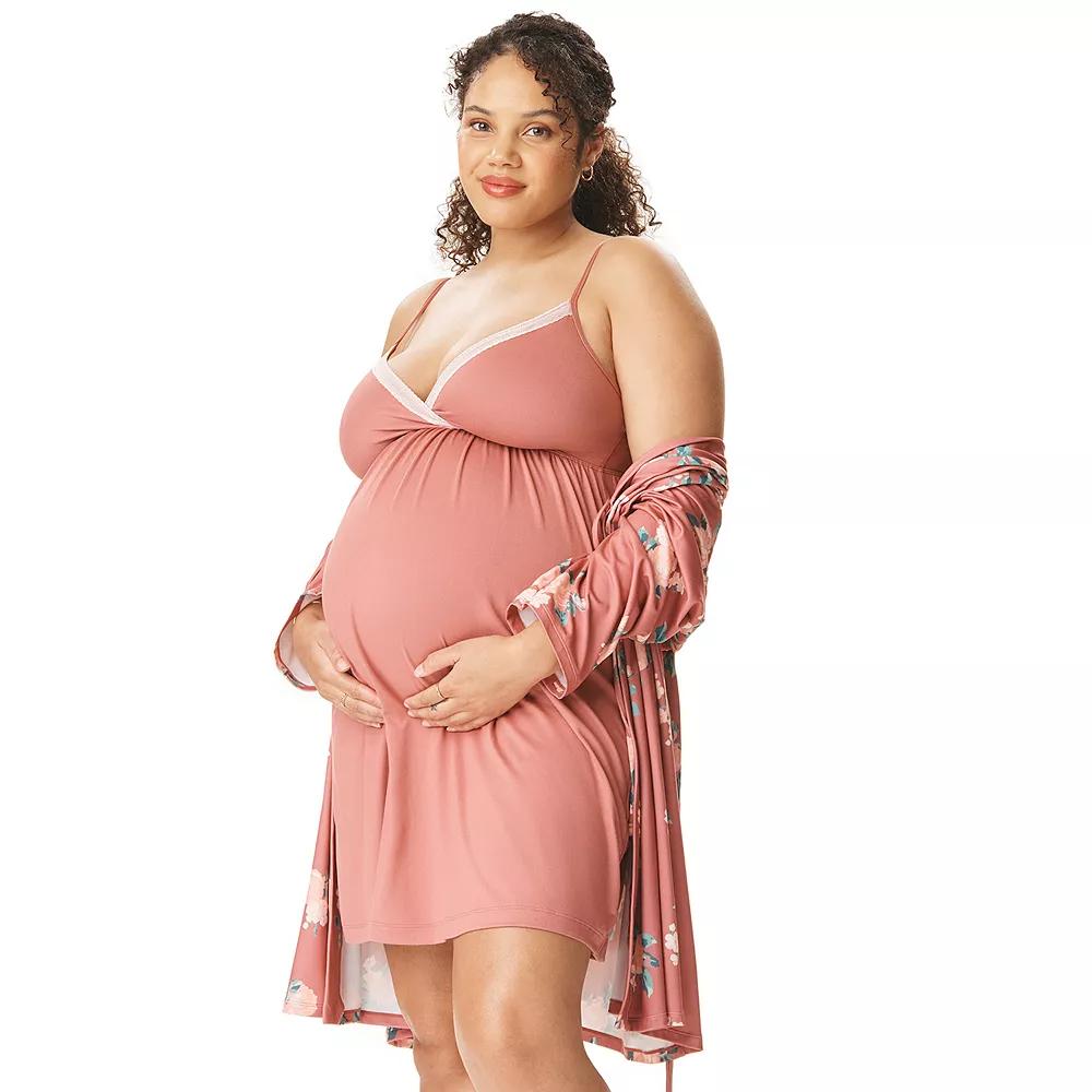 Maternity Motherhood® Robe & Chemise Set, Women's,  Product Image