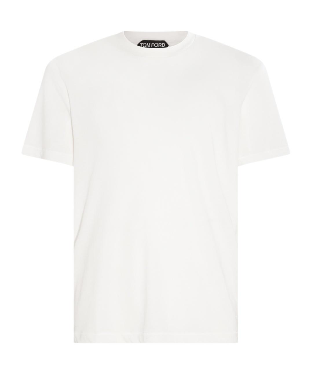 TOM FORD Stretch Cotton & Modal Jersey T-shirt In White Product Image
