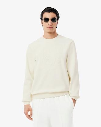 Men's Embossed Logo Piqué Sweatshirt Product Image